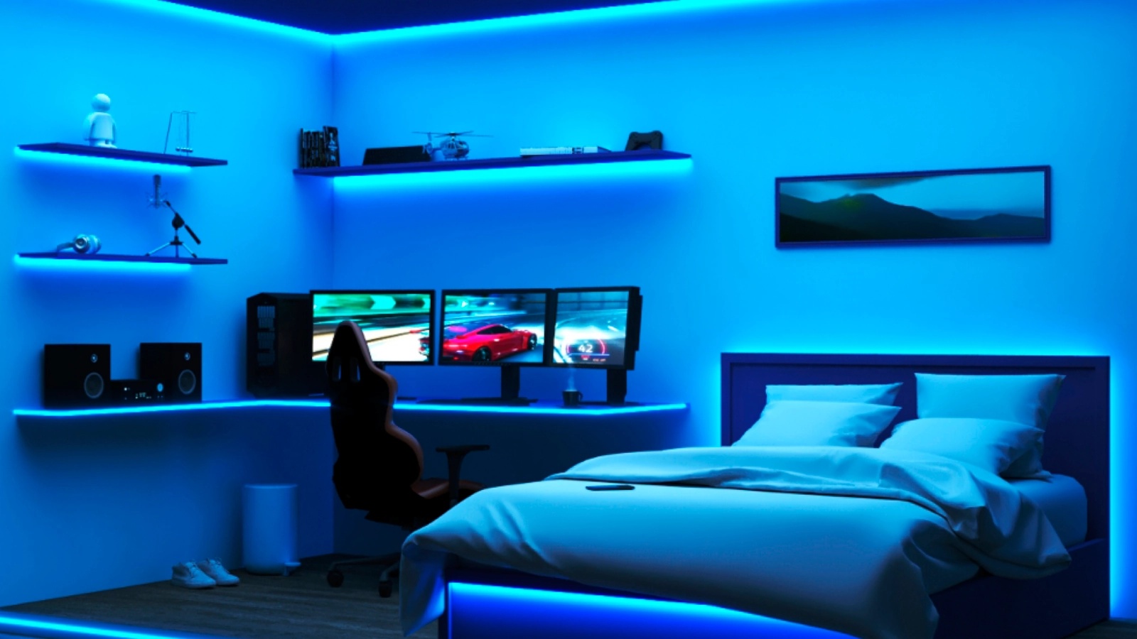 Taśma LED 22W Pasek RGB 20m Inteligentna SMART WiFi Bluetooth Aplikacja WiZ - obszar zastosowań