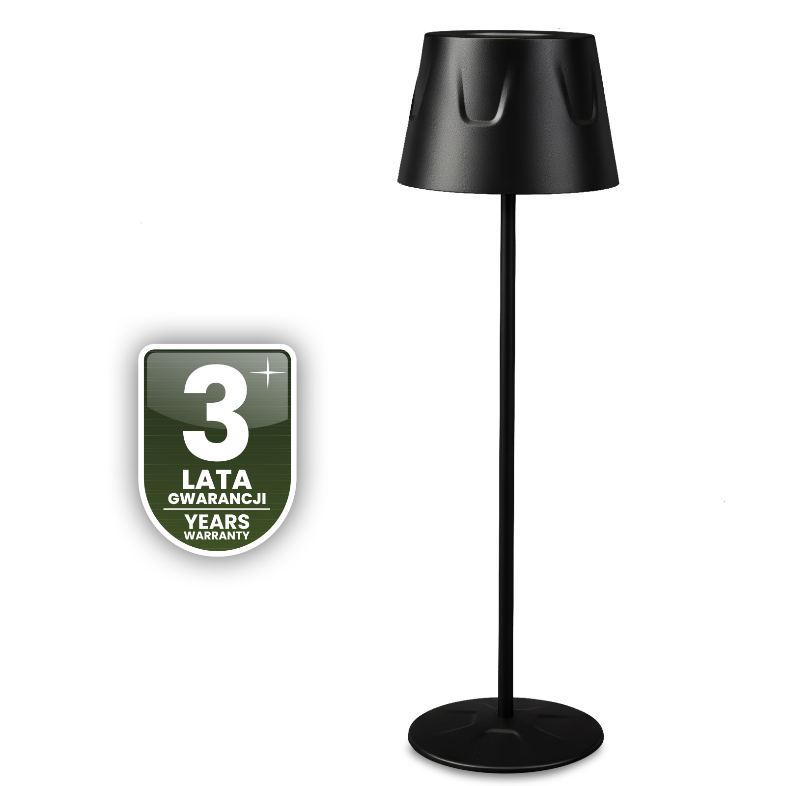 Lampa Ogrodowa LED Stojąca Ozdobna Stołowa Nocna USB Ściemnialna Dotykowa Czarna FIORA LUMILED - czwarta cecha produktu