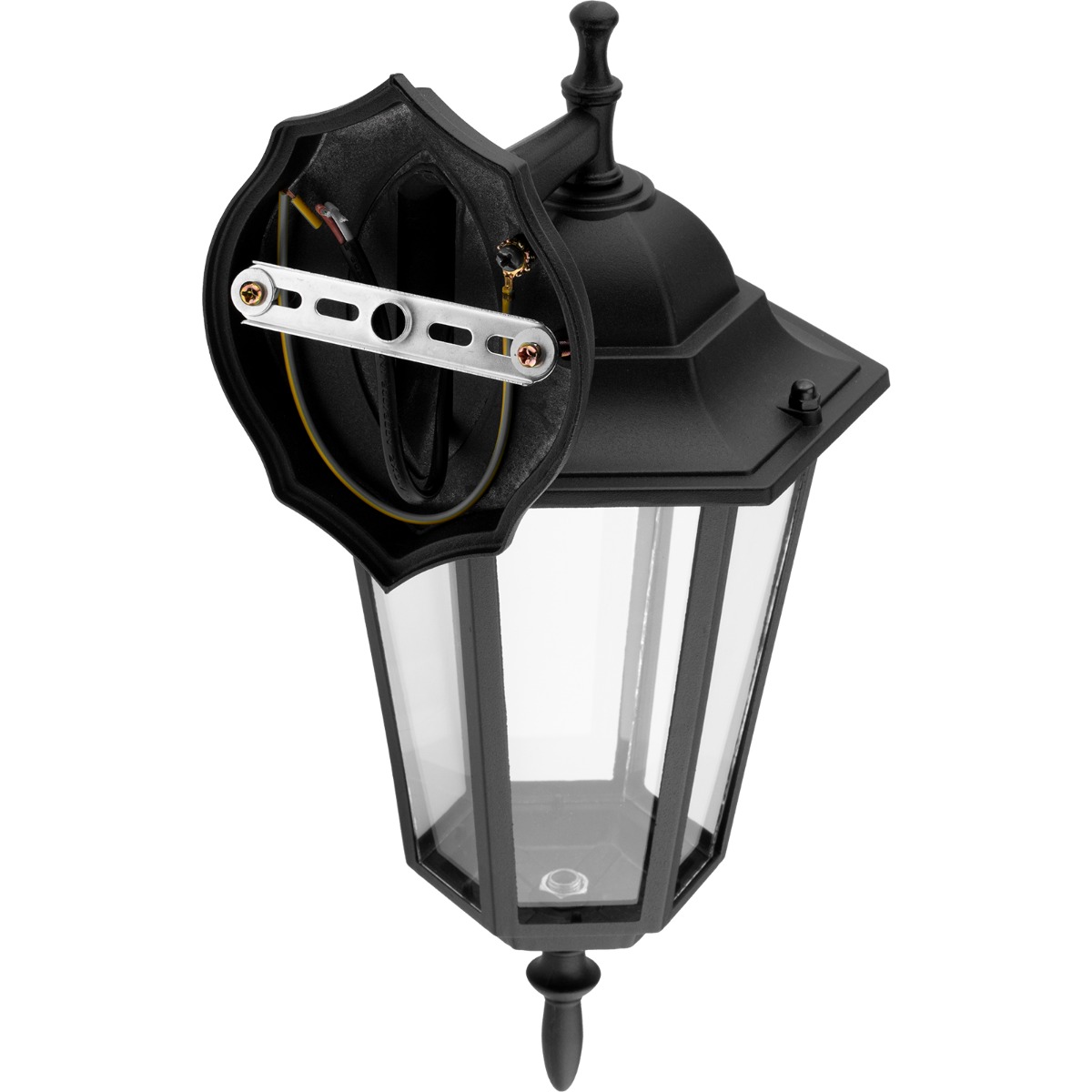 Kinkiet Ogrodowy Elewacyjny Zewnętrzny E27 LATARNIA do DOŁU Czarna BELLIS LUMILED - trzecia cecha produktu