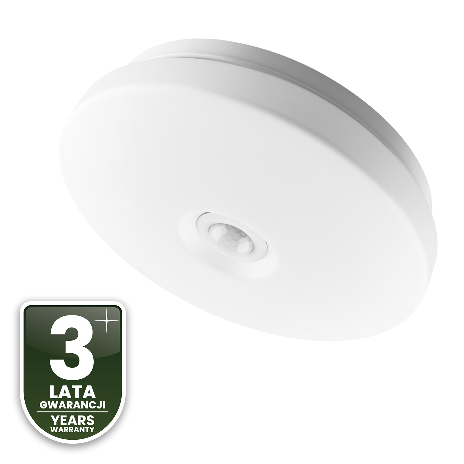 Plafon LED Lampa Sufitowa Natynkowa 12W NOTUS 2 Okrągły Czujnik Ruchu IP44 25 cm LUMILED - czwarta cecha produktu