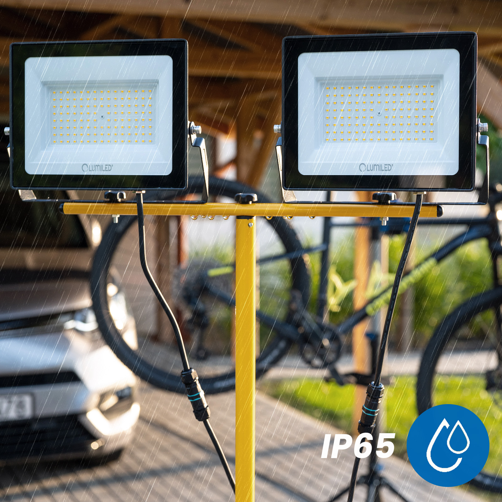 Naświetlacz LED Lampa 2x 100W Robocza Statyw Budowlany 6500K - trzecia cecha produktu