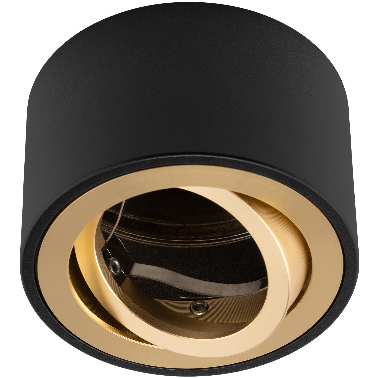 Oprawa Natynkowa HALOGENOWA Spot Tuba Ruchoma Okrągła Czarno-Złota 50mm AMAT-S LUMILED - trzecia cecha produktu