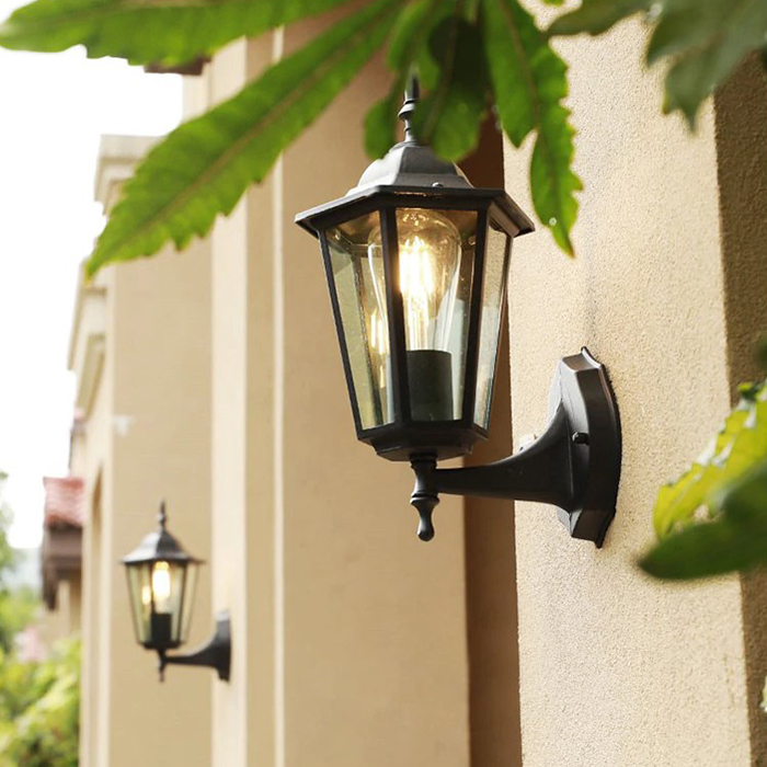 Kinkiet Ogrodowy Elewacyjny Zewnętrzny E27 LATARNIA do GÓRY Czarna BELLIS LUMILED - trzecia cecha produktu