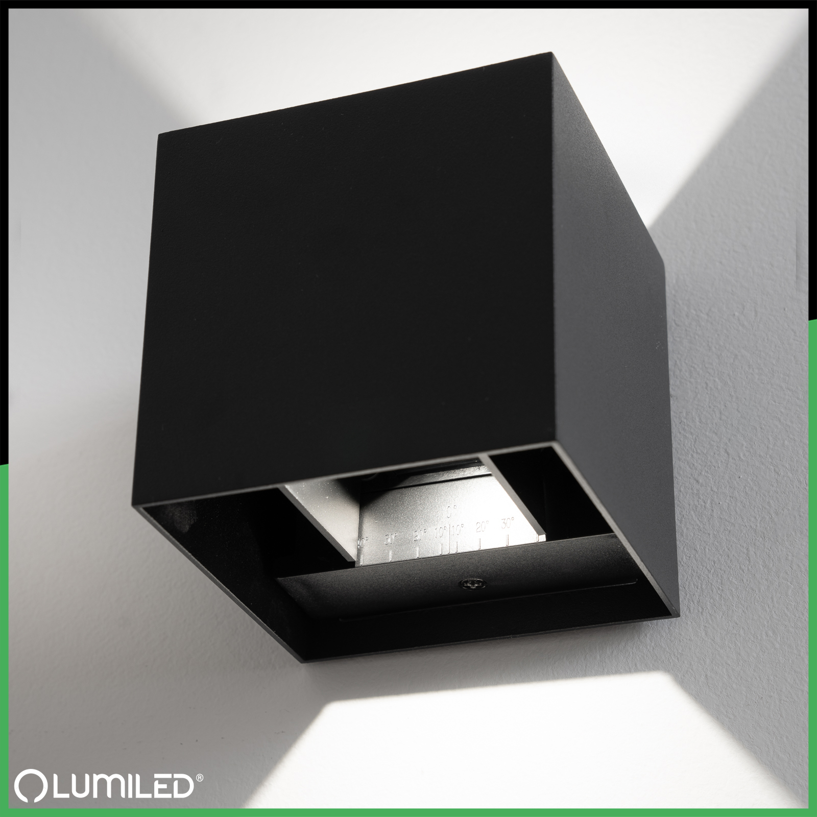 Kinkiet Ogrodowy Elewacyjny LED 2x3W 4000K Regulowany Góra Dół Czarny PICEA LUMILED - trzecia cecha produktu