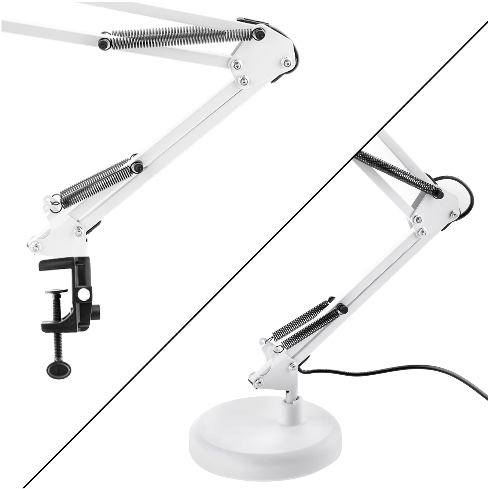 Lampka Biurkowa Kreślarska Stołowa E27 TOBI Biała Lumiled + uchwyt na blat - trzecia cecha produktu