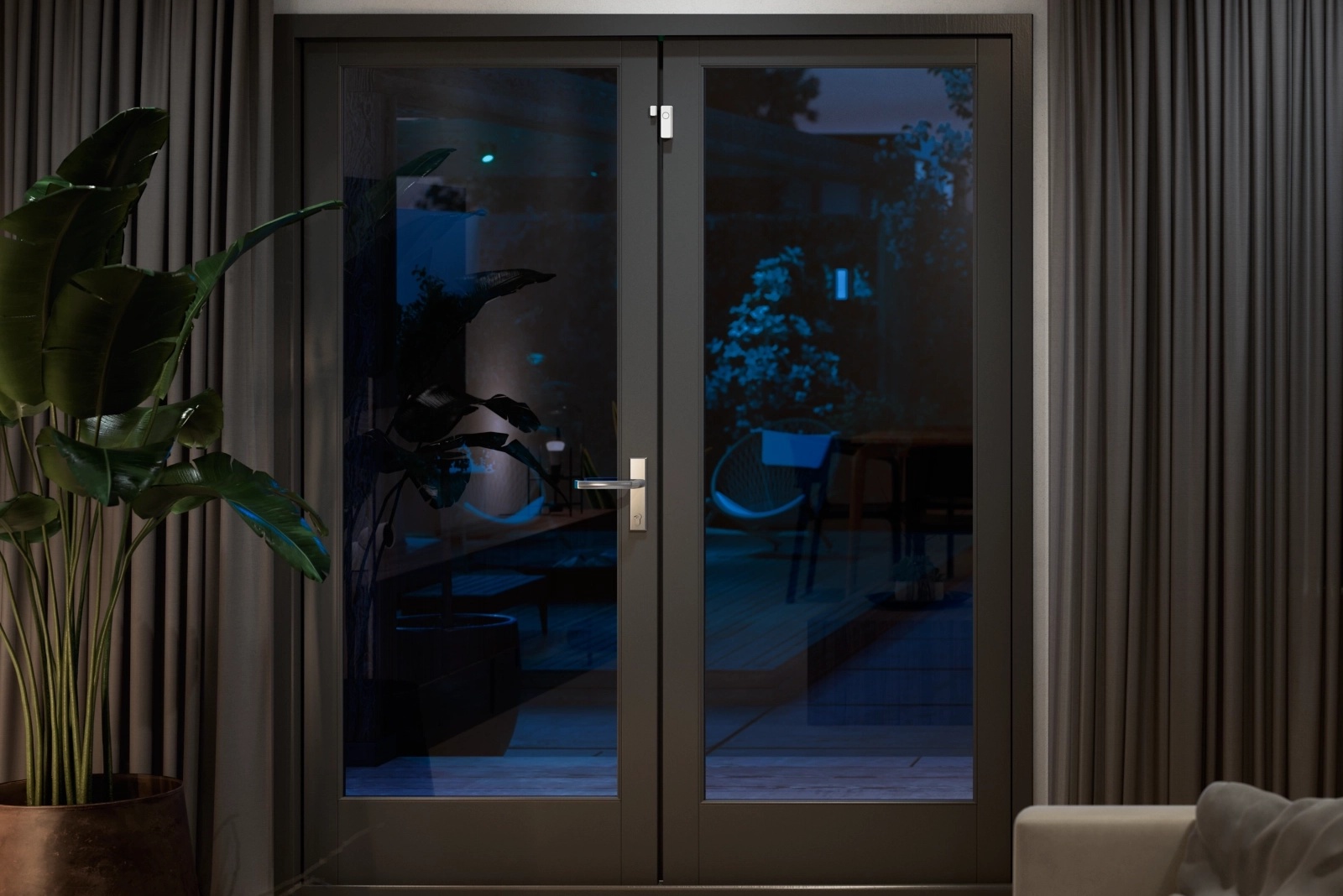 Inteligentny Czujnik Kontaktu do Okien i Drzwi Biały Bateryjny SMART Zigbee Contact Sensor Secure Philips HUE 2 szt. - obszar zastosowań