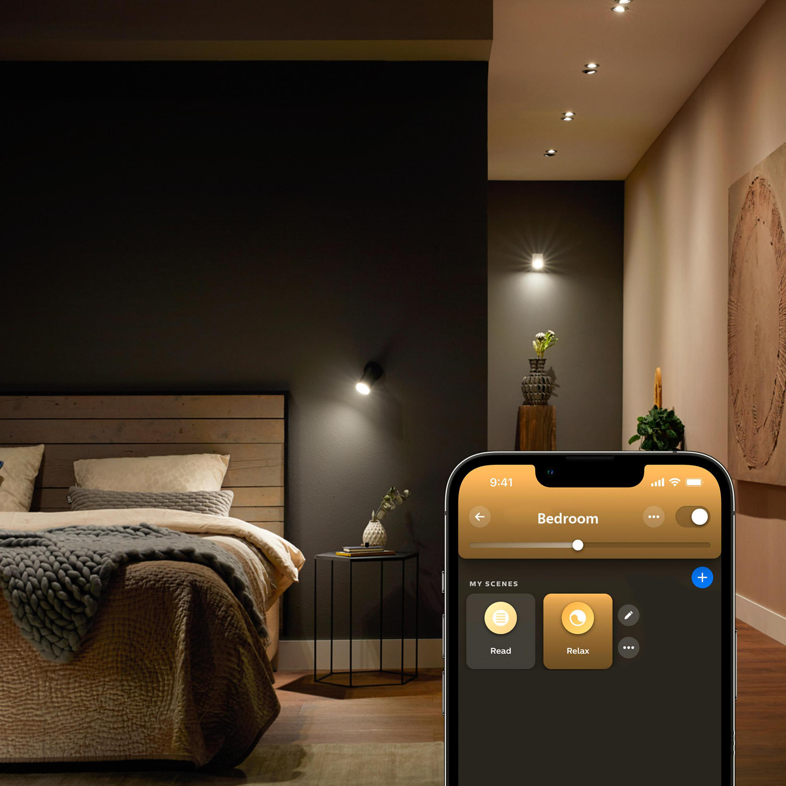 Żarówka LED GU10 Reflektor 4.2W = 50W 400lm 2700K Biała Ciepła SMART Inteligentna Bluetooth ZigBee White Philips HUE - pierwsza cecha produktu