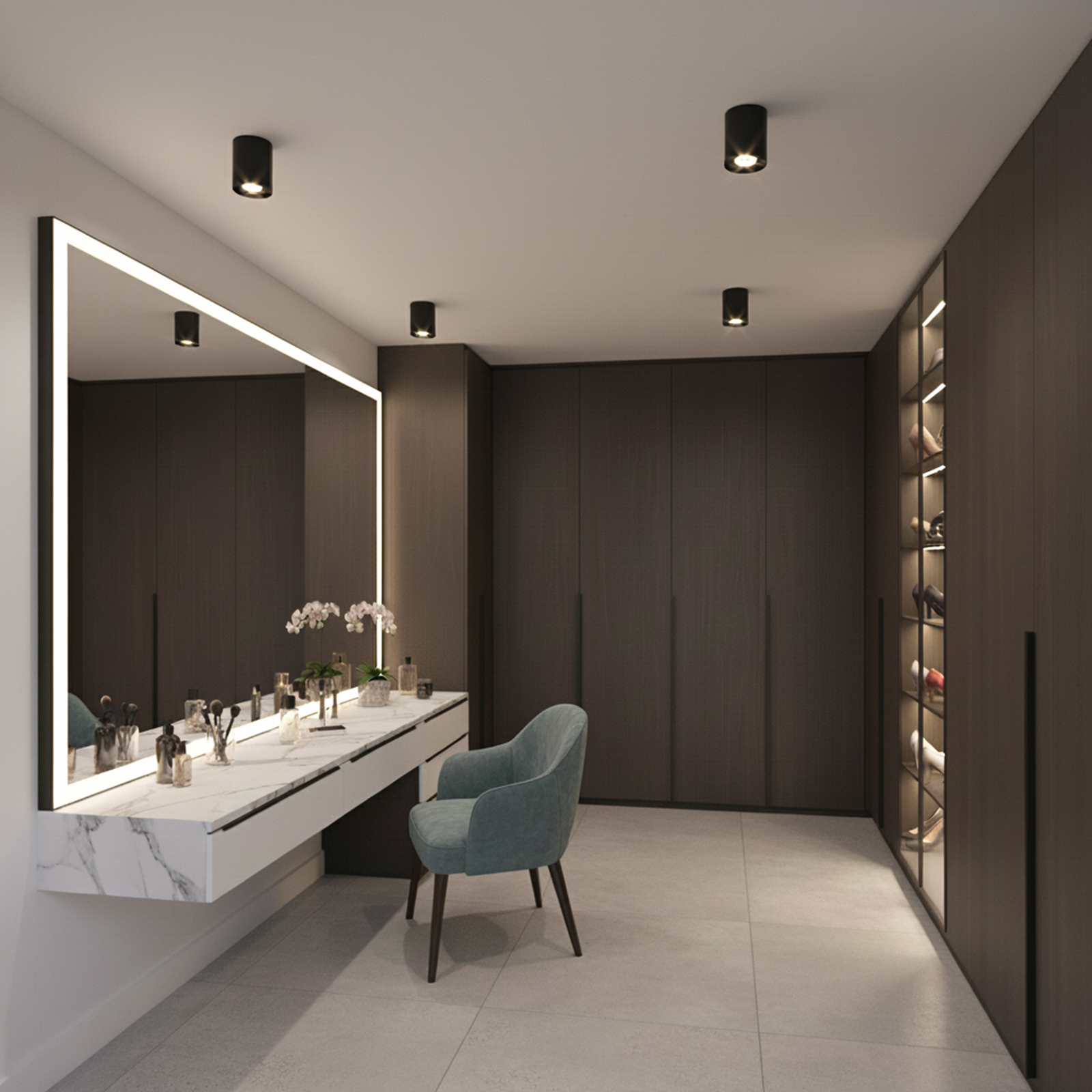 Oprawa Natynkowa HALOGENOWA Spot Tuba Ruchoma GU10 Okrągła Czarna 84mm AMAT-M LUMILED - obszar zastosowań