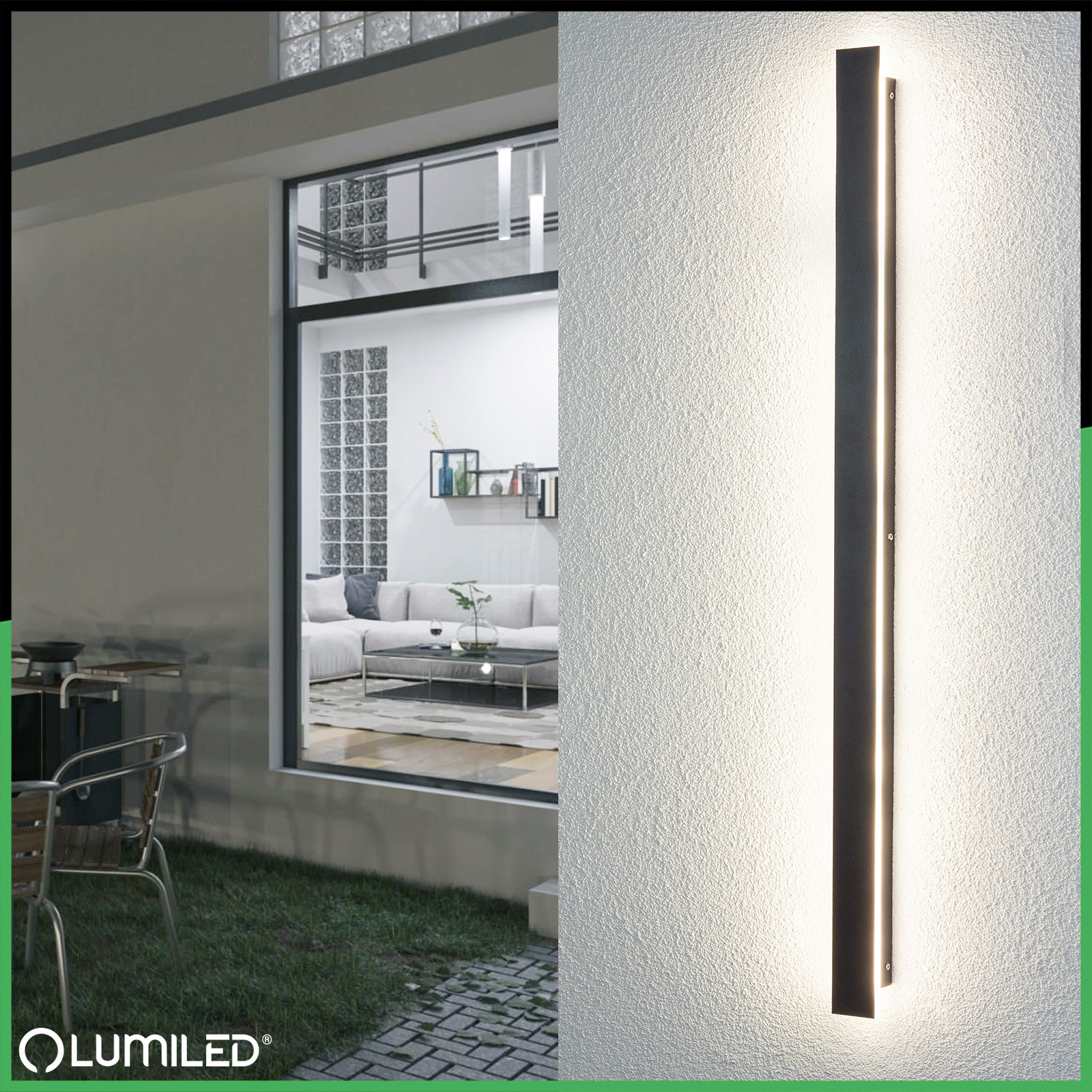Lampa Ogrodowa LED Natynkowa PELIO Kinkiet Elewacyjny Ścienny 32W 4000K IP65 LUMILED - obszar zastosowań