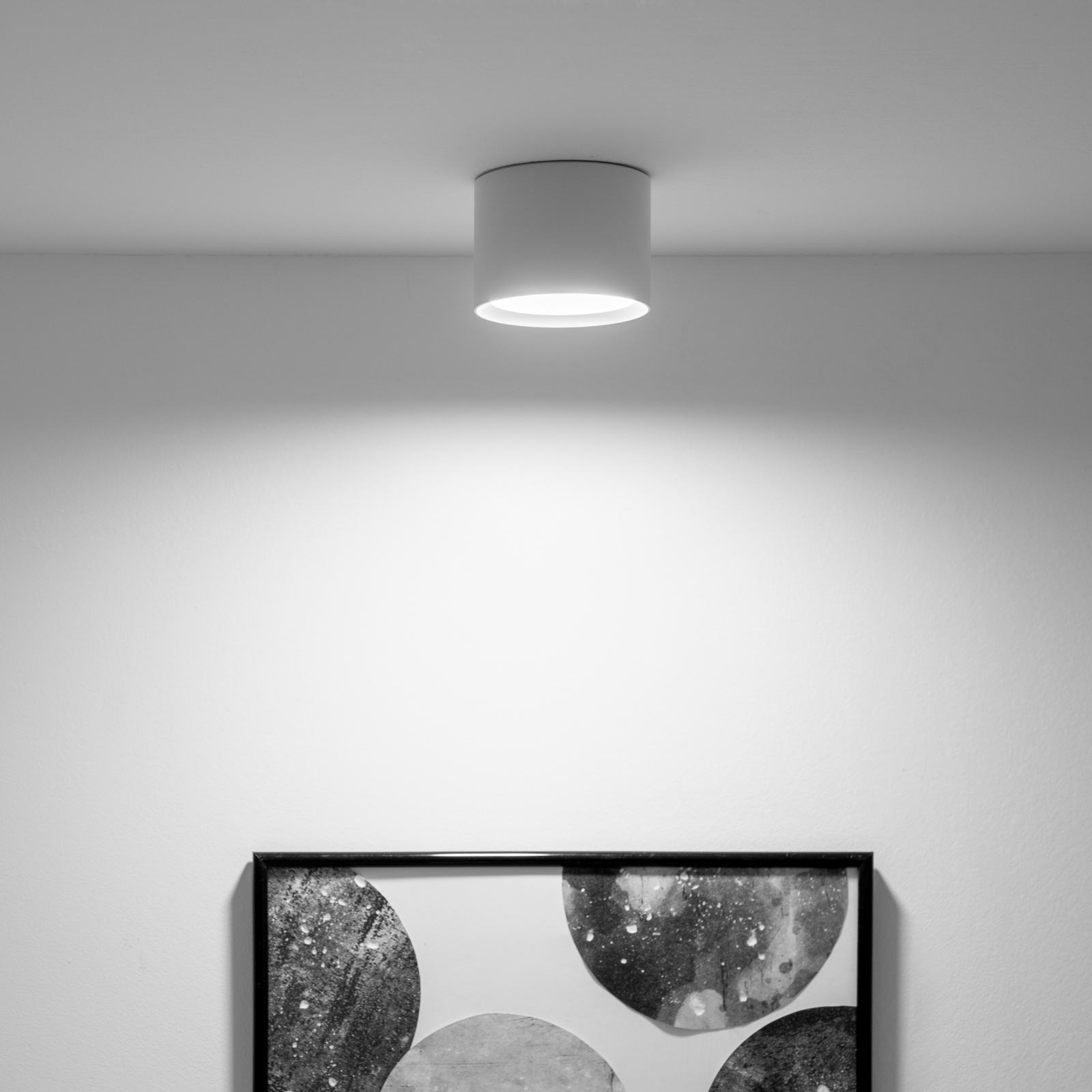 Oprawa HALOGENOWA Natynkowa SUNLA Tuba Gx53 LED Spot Kinkiet Sufitowa Walec Biały LUMILED - aranżacja