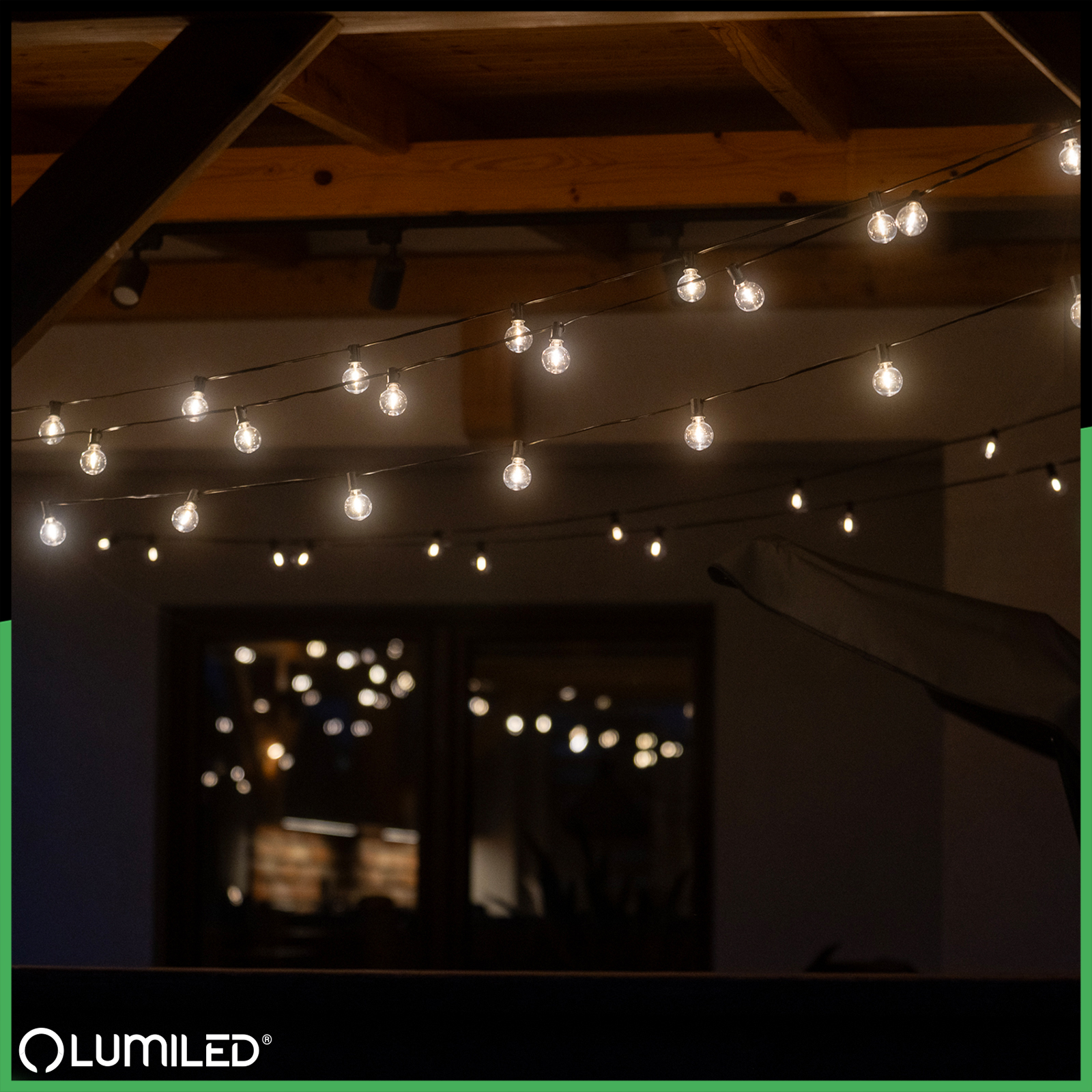Girlanda Solarna Ogrodowa 20x LED Ozdobne Kuleczki 10,55m 2700K Ciepła + Pilot CALLIS2 LUMILED - aranżacja