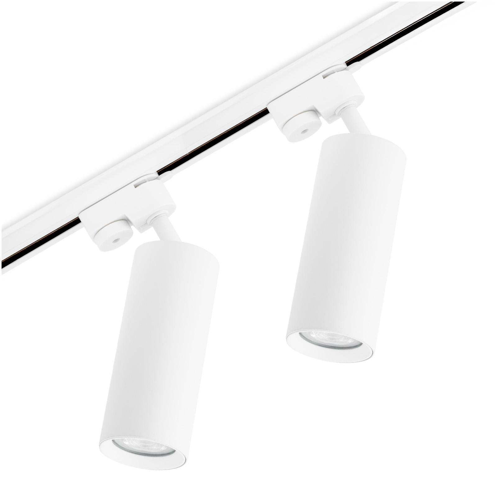 Zestaw Szyna Oświetleniowa Szynoprzewód 1 m + 2x Reflektor Szynowy RITI GU10 Biały LUMILED - główne zdjęcie produktu