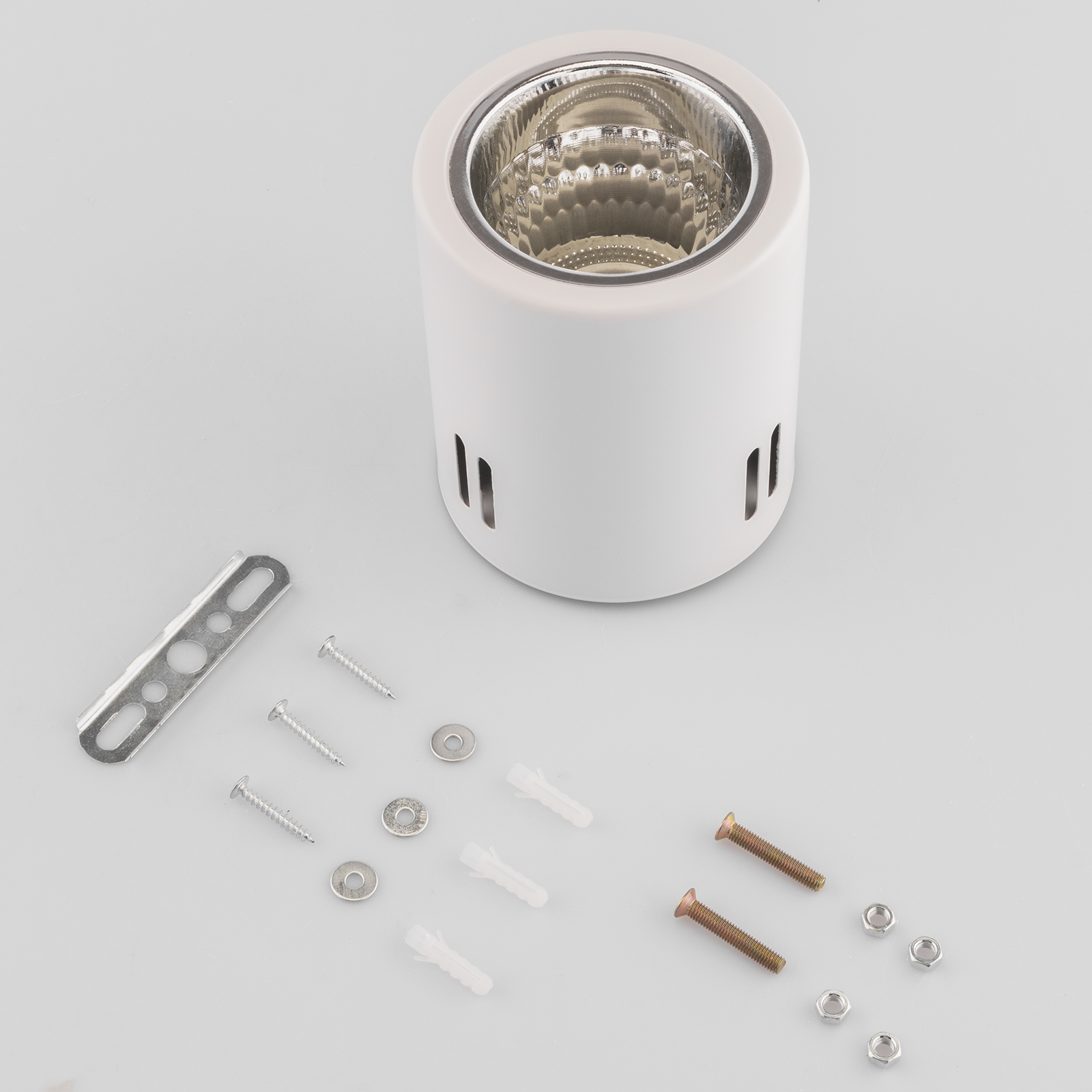 Oprawa Sufitowa Natynkowa Stała Okrągła APUS 10 Spot TUBA Biała E27 - skład produktu