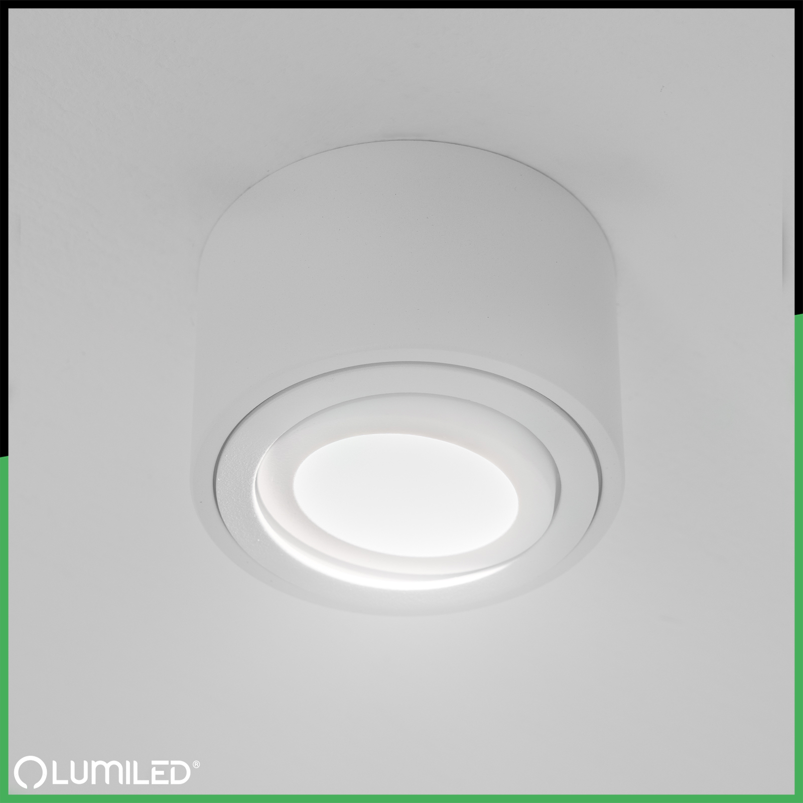 Oprawa Natynkowa HALOGENOWA Spot Tuba Ruchoma Okrągła Biała 50mm AMAT-S LUMILED - pierwsza cecha produktu