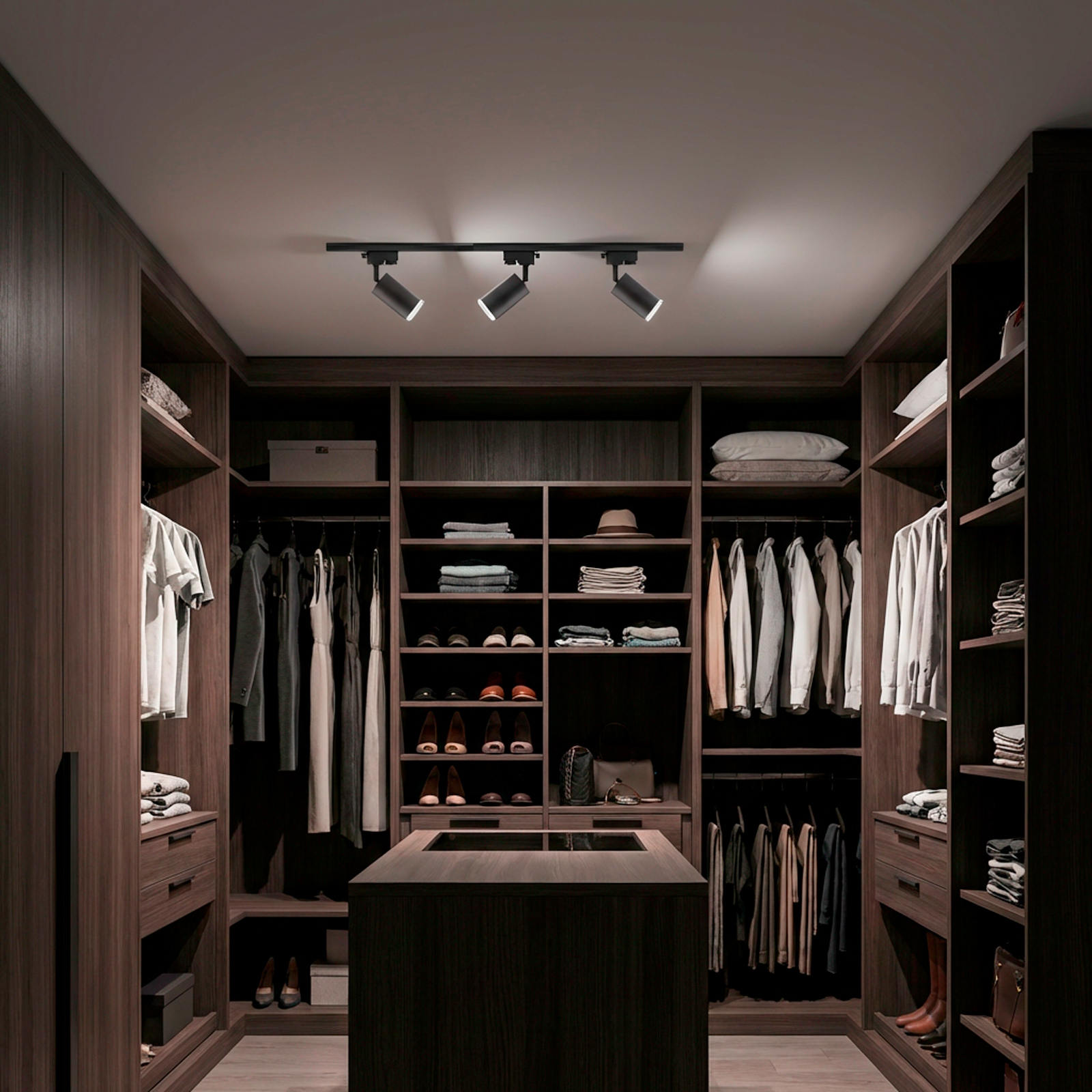 Lampa Sufitowa Szynoprzewód Szyna Spot Reflektor Szynowy GU10 LED ADERO Czarny LUMILED - obszar zastosowań