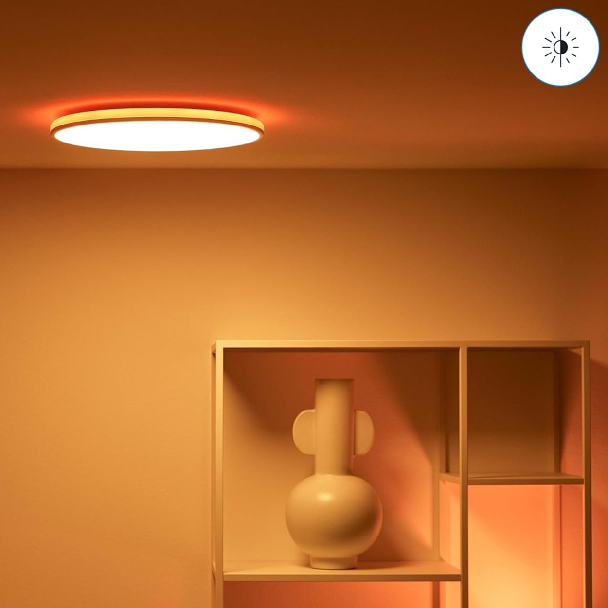 Plafon LED Lampa Sufitowa Natynkowa 21W 2100lm 2700-6500K RGB + TW 40cm Czarna Okrągła Inteligentna SMART WiFi Bluetooth Aplikacja Rune WiZ - trzecia cecha produktu