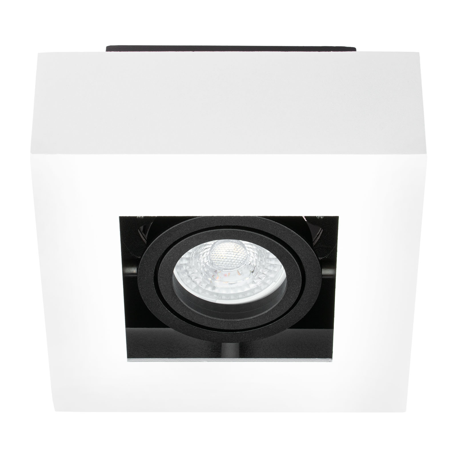 Oprawa Natynkowa HALOGENOWA Ruchoma SPOT GU10 Kwadrat Biała AURI LUMILED - pierwsza cecha produktu