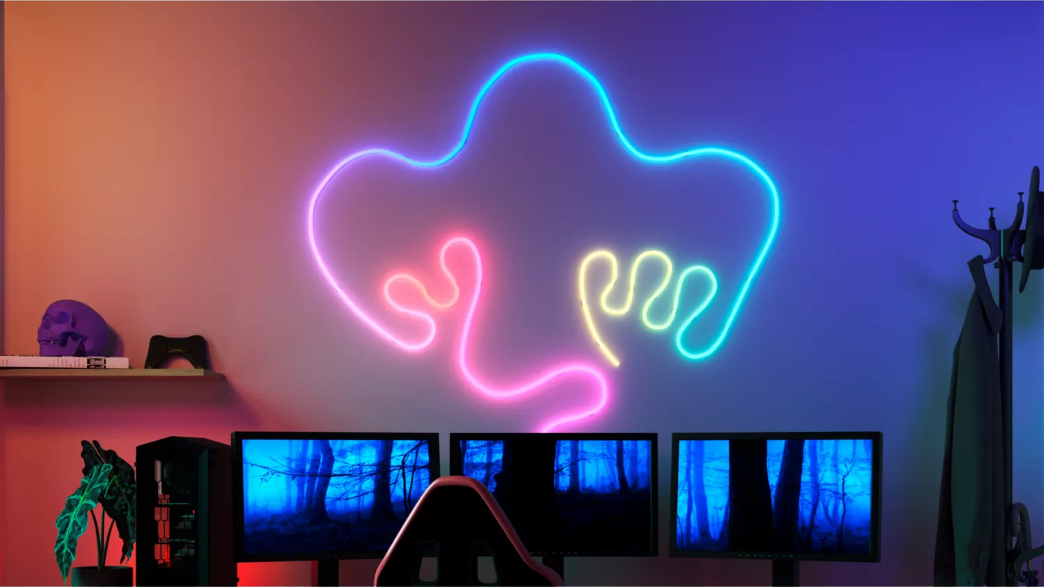 Taśma LED NEON 45W RGBIC 10m Inteligentna SMART WiFi Bluetooth Aplikacja WiZ - pierwsza cecha produktu