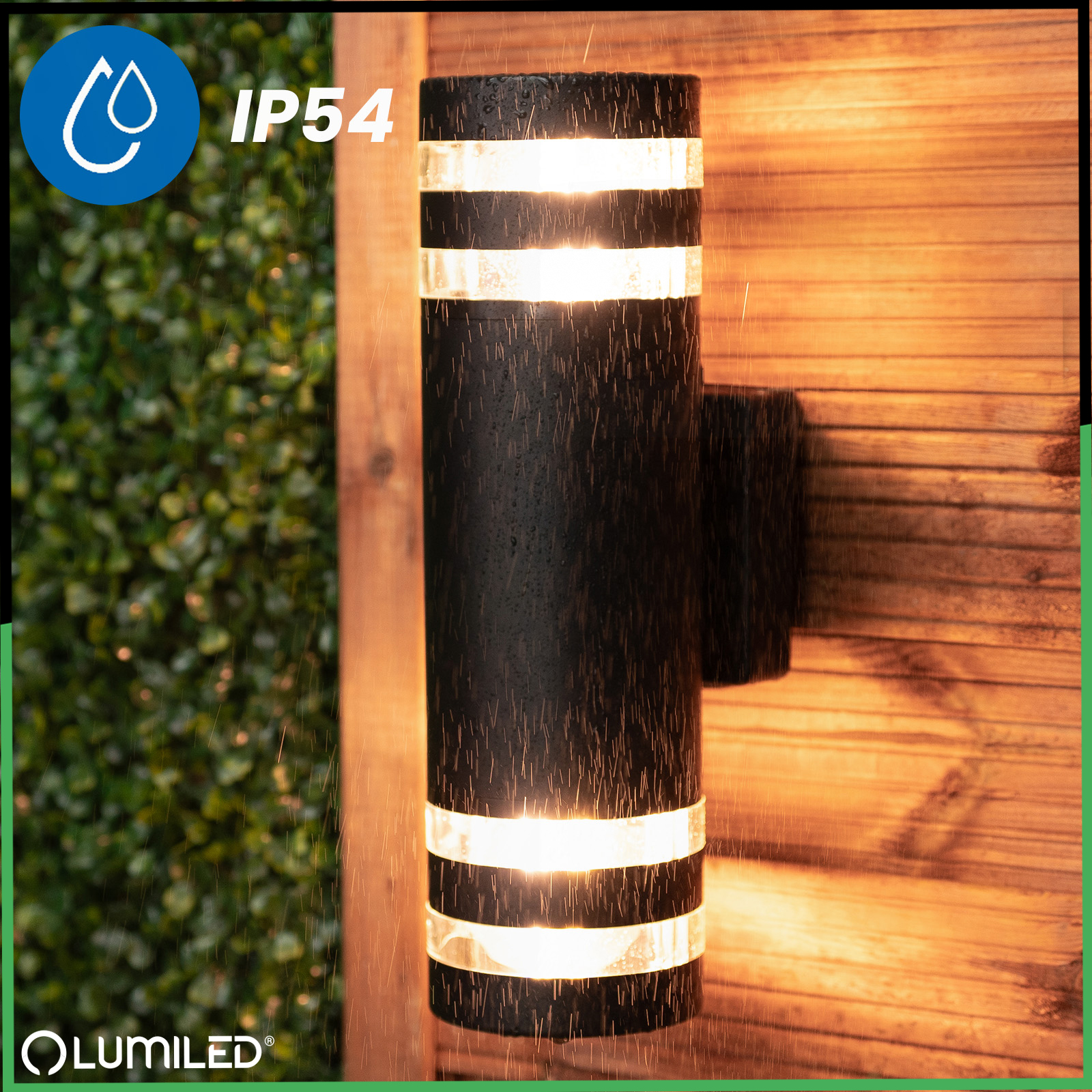 Lampa Ogrodowa Kinkiet Elewacyjny 2x E27 LED Natynkowy Góra Dół RINGO LUMILED - druga cecha produktu