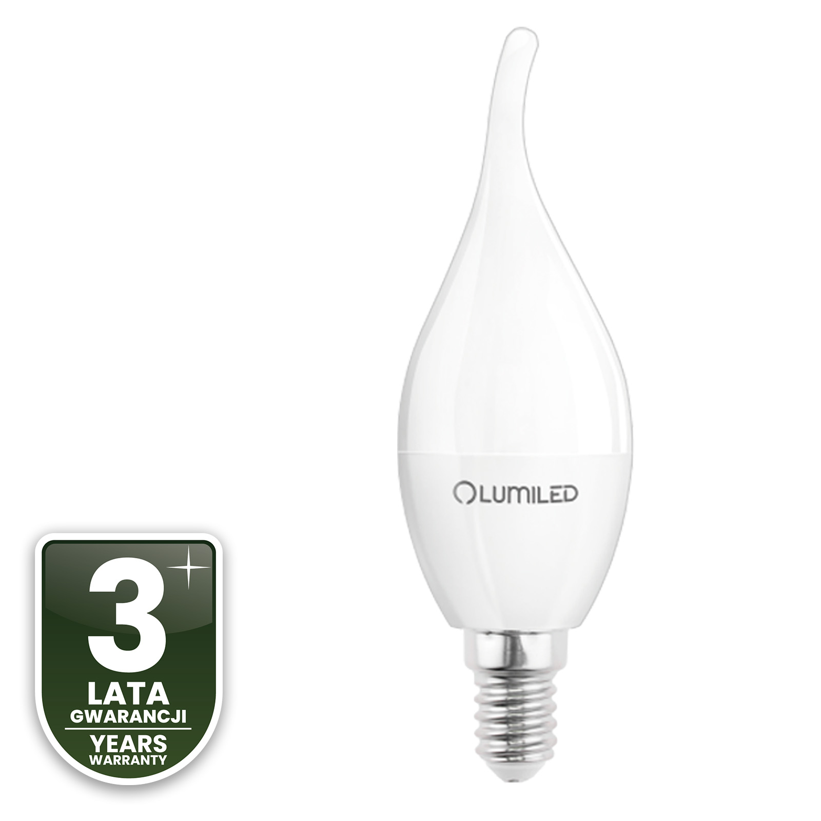 Żarówka LED E14 Świeczka BA35 5W = 40W 470lm 4000K Neutralna 180° LUMILED - czwarta cecha produktu