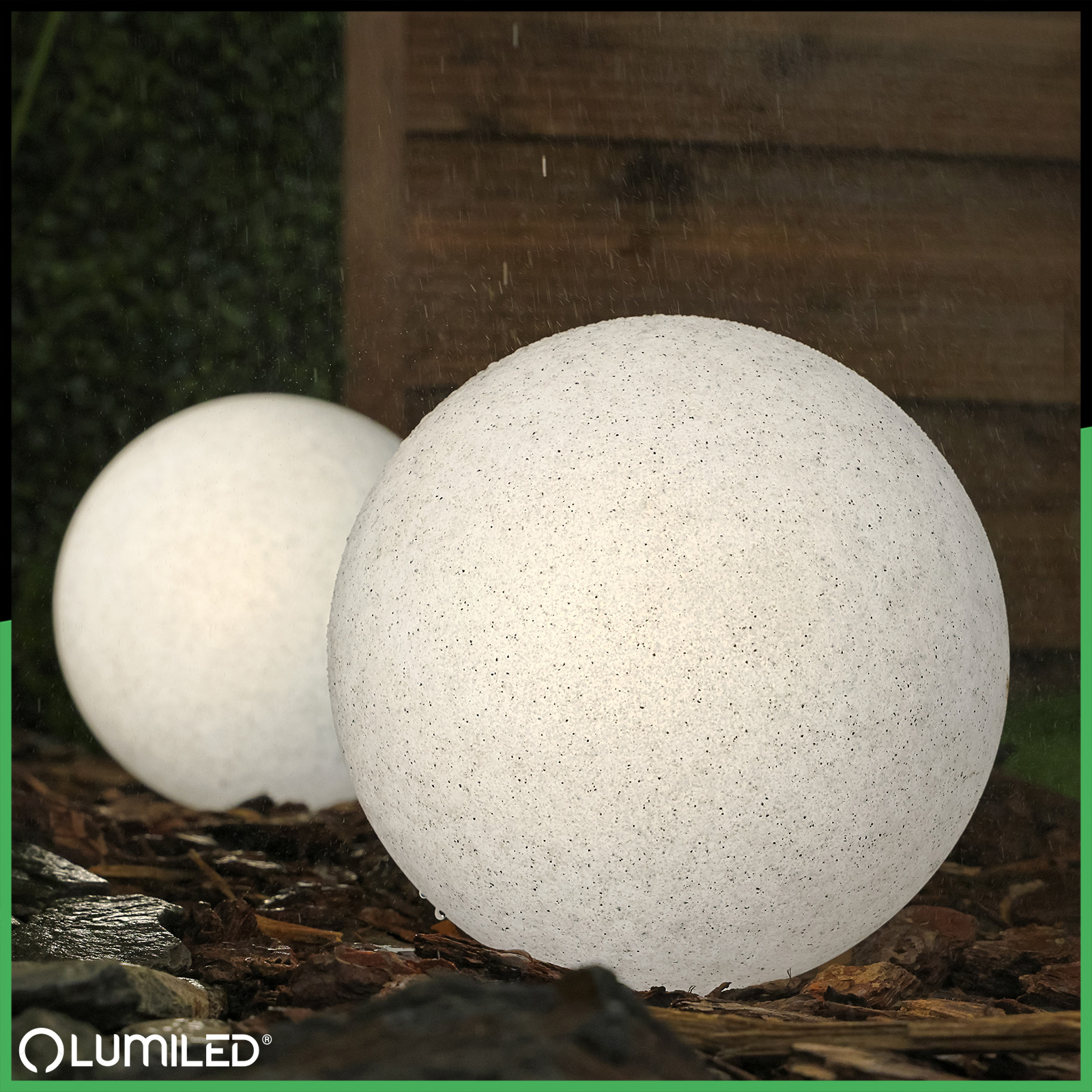 Lampa Oprawa Ogrodowa Zewnętrzna KAMIENNA KULA LED LUMIKULA 20cm E27 IP65 LUMILED - obszar zastosowań