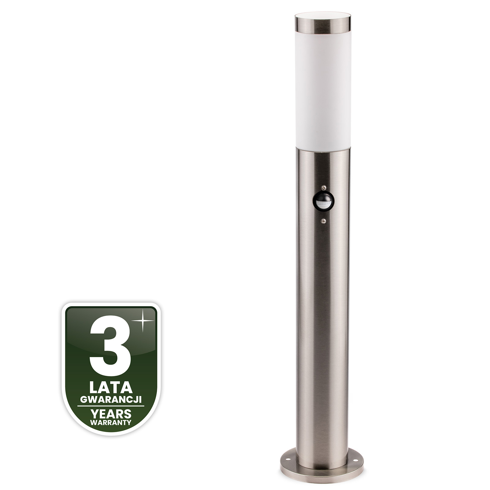 Lampa Ogrodowa Zewnętrzna E27 INOX SŁUPEK 65cm z Czujnikiem Ruchu Lilium LUMILED - czwarta cecha produktu