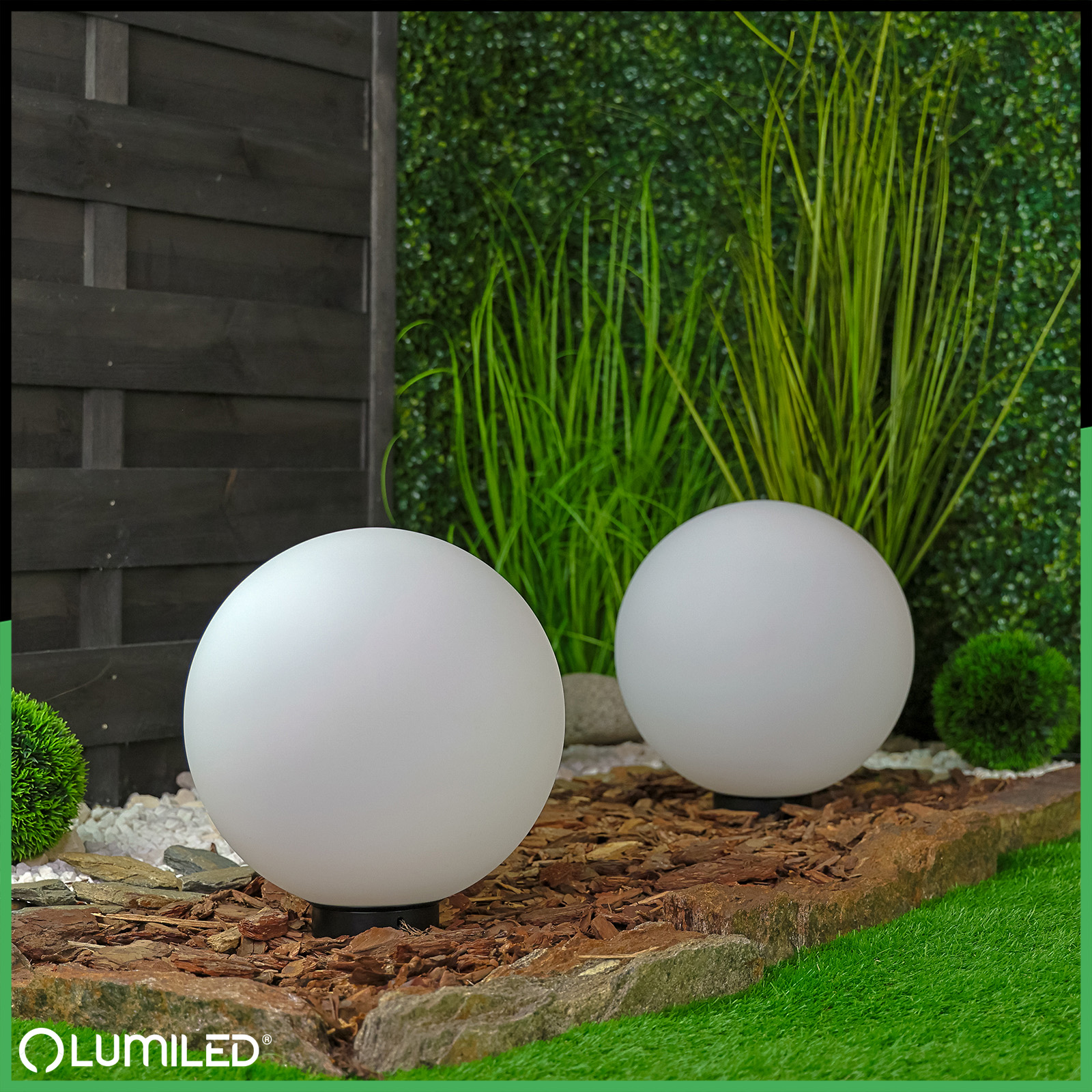 Lampa Oprawa Ogrodowa Zewnętrzna KULA LED 30CM E27 IP65 LUMIKULA2 LUMILED - obszar zastosowań