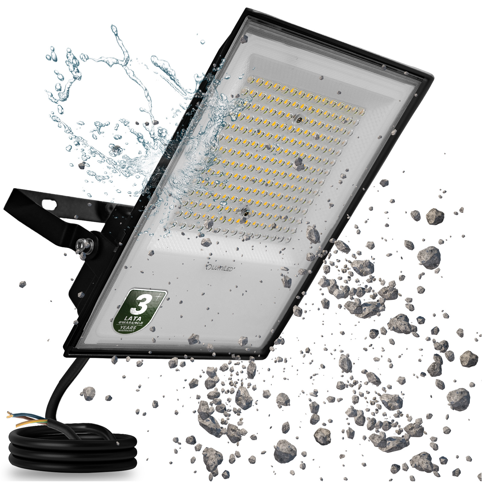 Naświetlacz LED Zewnętrzny BRIGHT Wodoodporny 150W 16500lm 4000K LUMILED - główne zdjęcie produktu