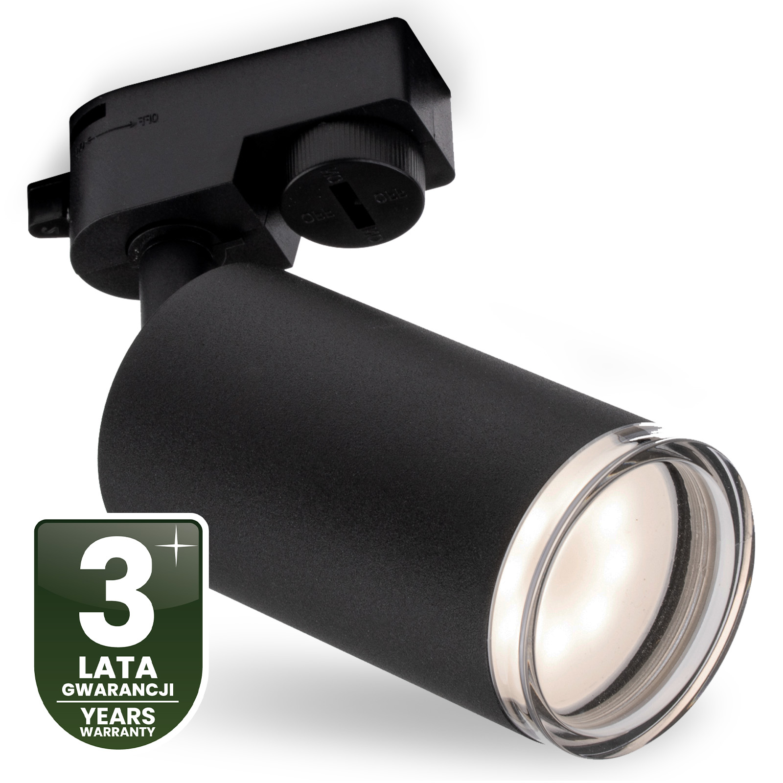 Lampa Sufitowa Szynoprzewód Szyna Spot Reflektor Szynowy GU10 LED ADERO Czarny LUMILED - czwarta cecha produktu