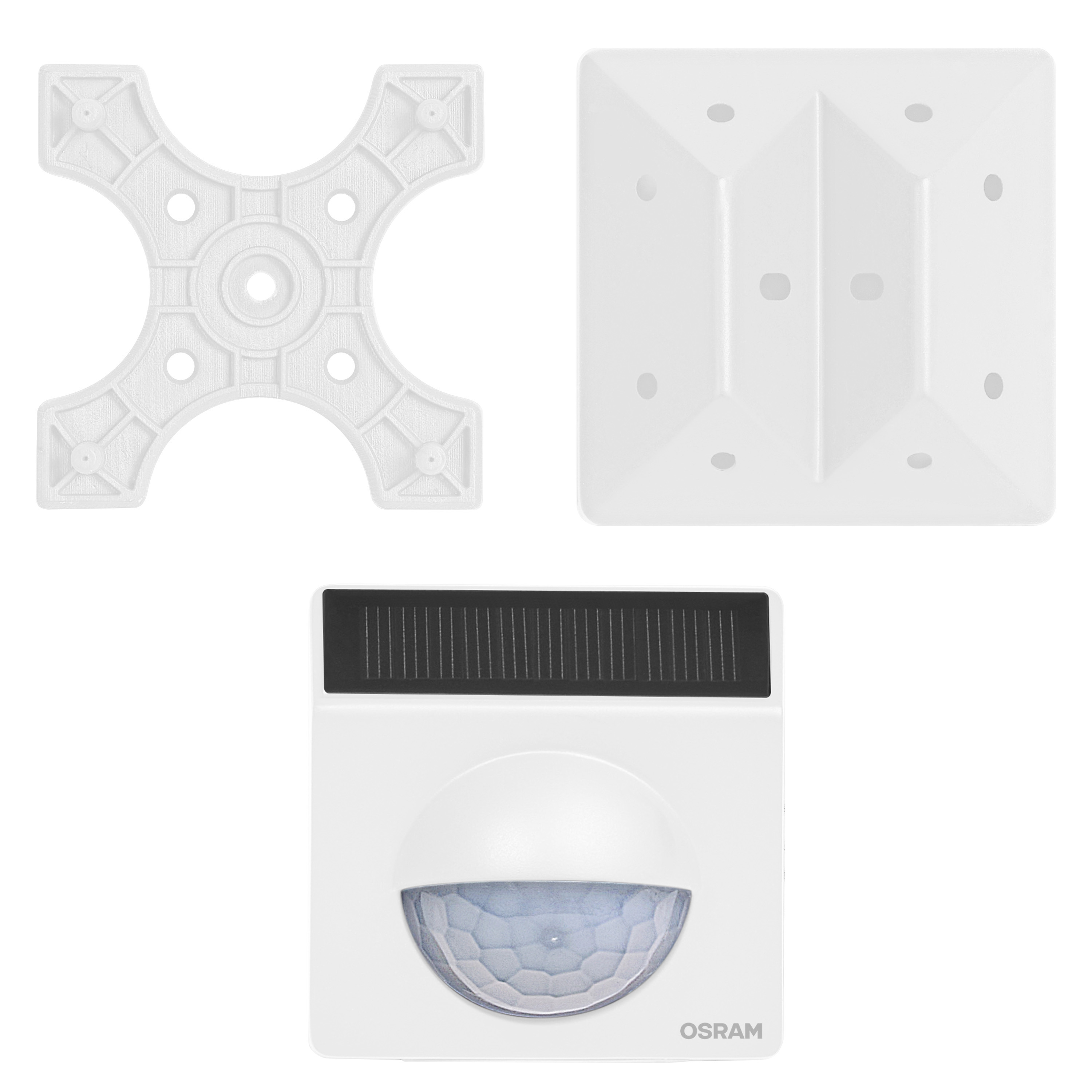 Czujnik Ruchu Zewnętrzny Solarny Bezprzewodowy 120° IP65 USB-C Biały SMART WiFi 2.4GHz Osram - skład produktu