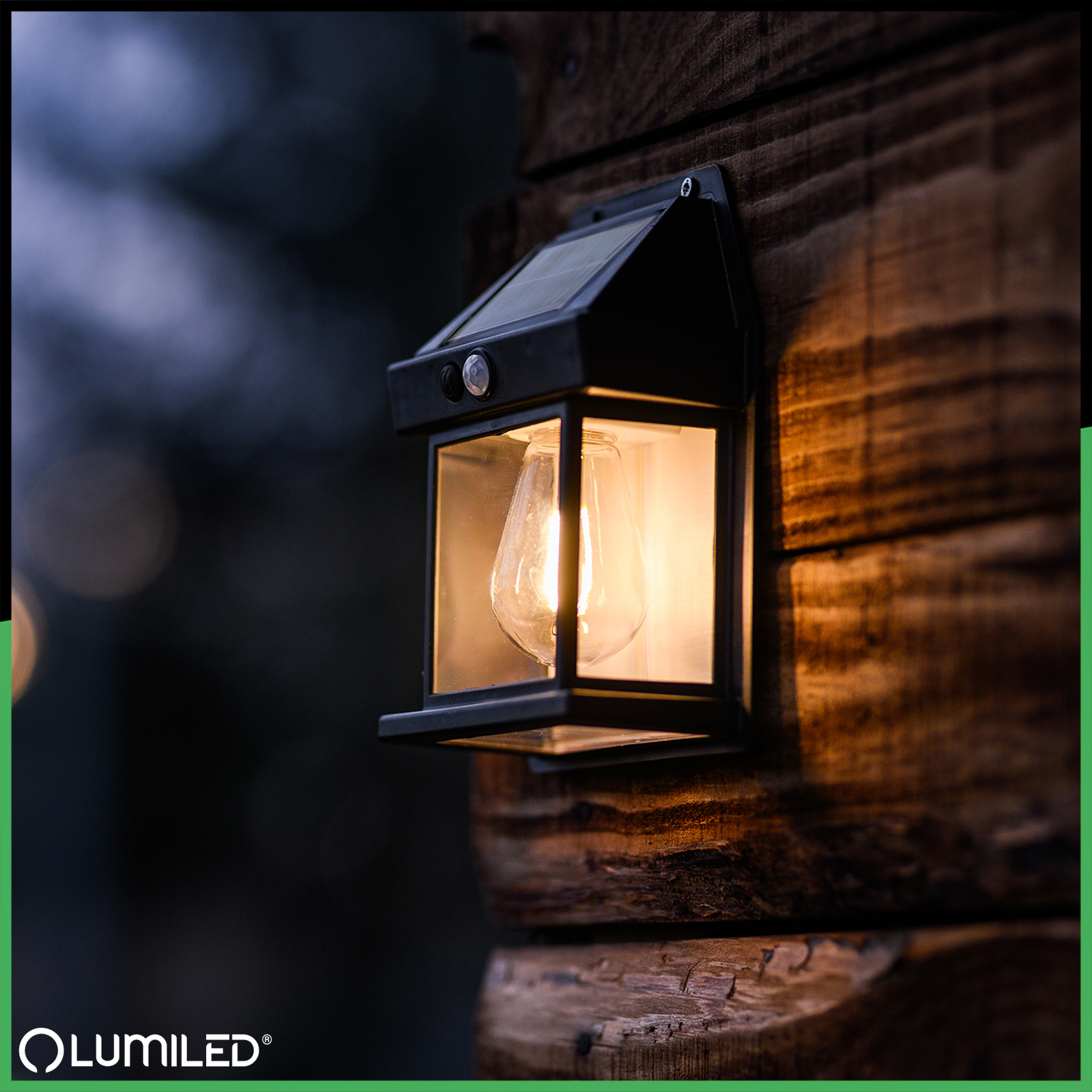Kinkiet Solarny Lampa Elewacyjna LED 3000K IP44 Czujnik Ruchu i Zmierzchu DONA LUMILED - obszar zastosowań