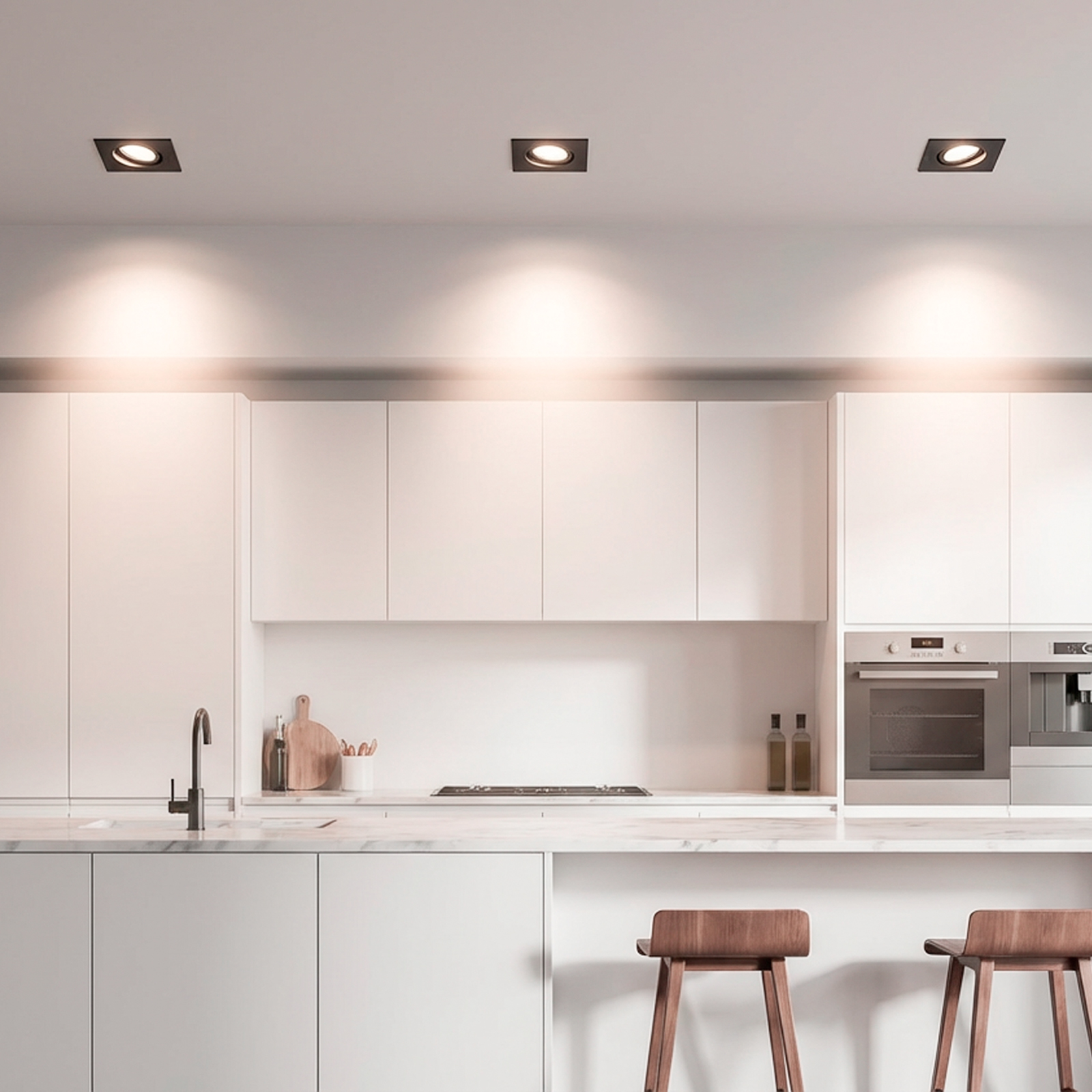 Oprawa HALOGENOWA Podtynkowa Ruchoma GU10 MR16 Kwadrat Czarna CASSIO LUMILED - druga cecha produktu