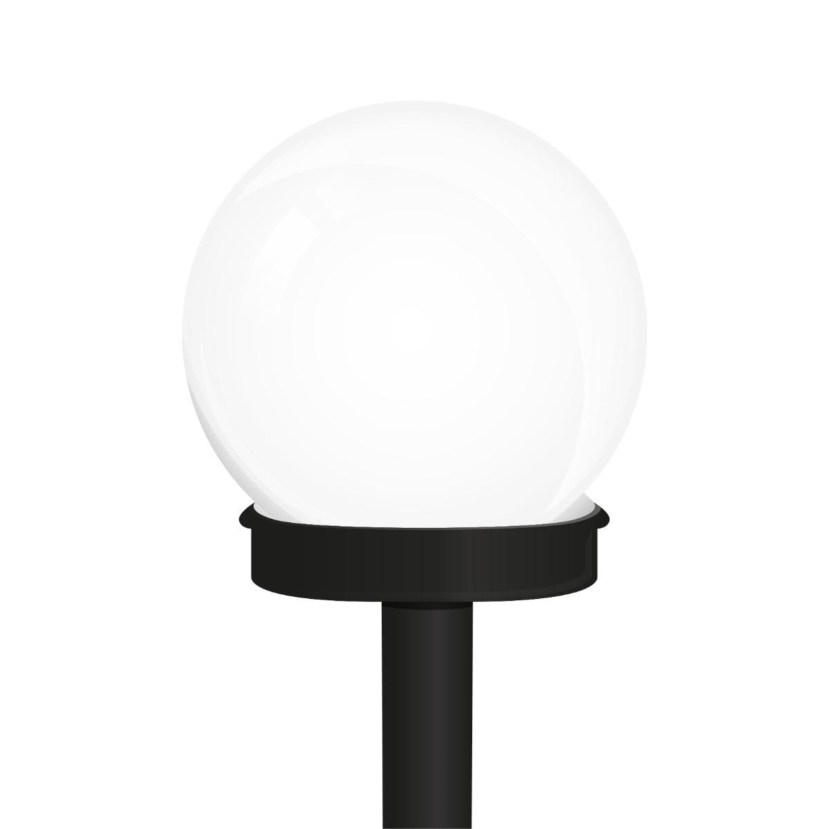 Lampa Solarna Ogrodowa LED ATRIS Wbijana Biała Kula 10cm LUMILED - pierwsza cecha produktu