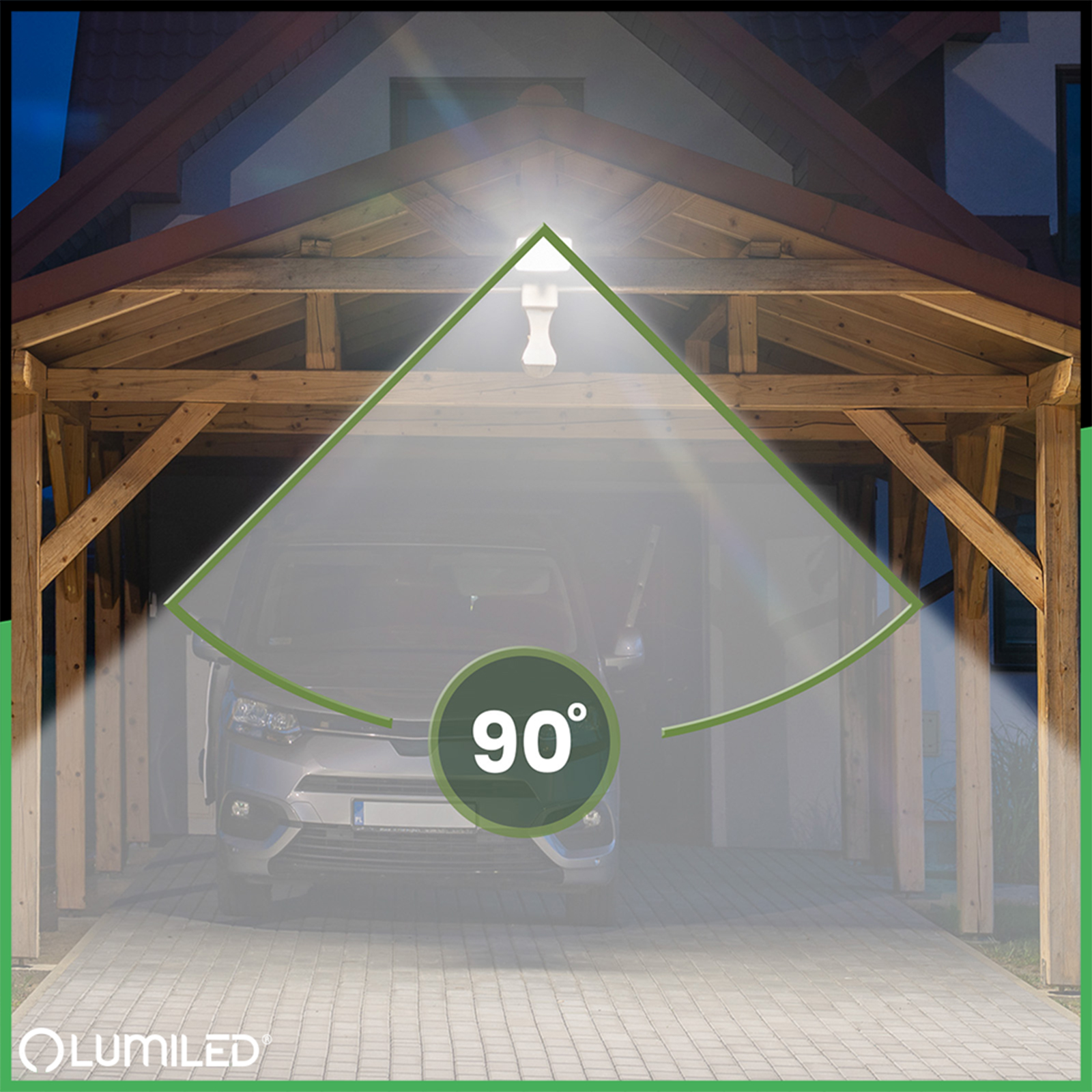 Naświetlacz LED Zewnętrzny BRIGHT Wodoodporny 50W 5500lm 4000K IP65 LUMILED - druga cecha produktu