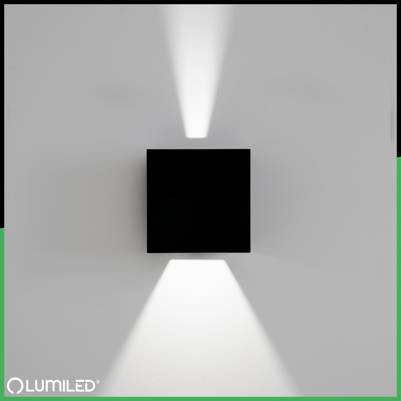 Kinkiet Ogrodowy Elewacyjny LED 2x3W 4000K Regulowany Góra Dół Czarny PICEA LUMILED - pierwsza cecha produktu