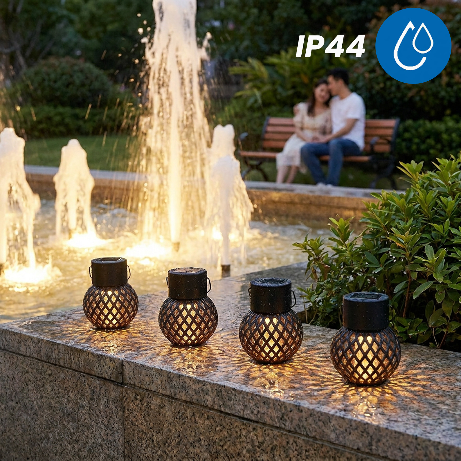 Lampa Solarna LED Lampion Kulka Latarenka Ogrodowa IP44 1800K LUMILED - trzecia cecha produktu