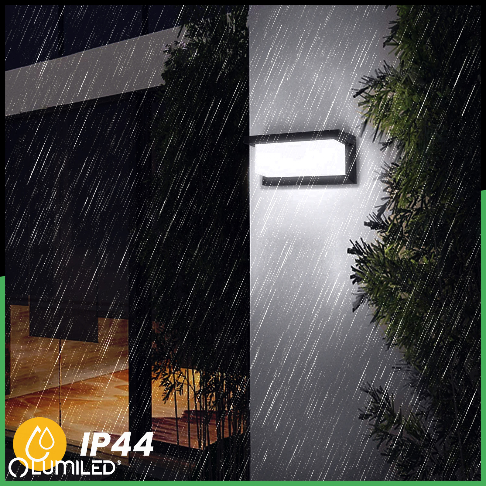 Lampa Ogrodowa Kinkiet Elewacyjny E27 Prostokątny LEVIS LUMILED - trzecia cecha produktu