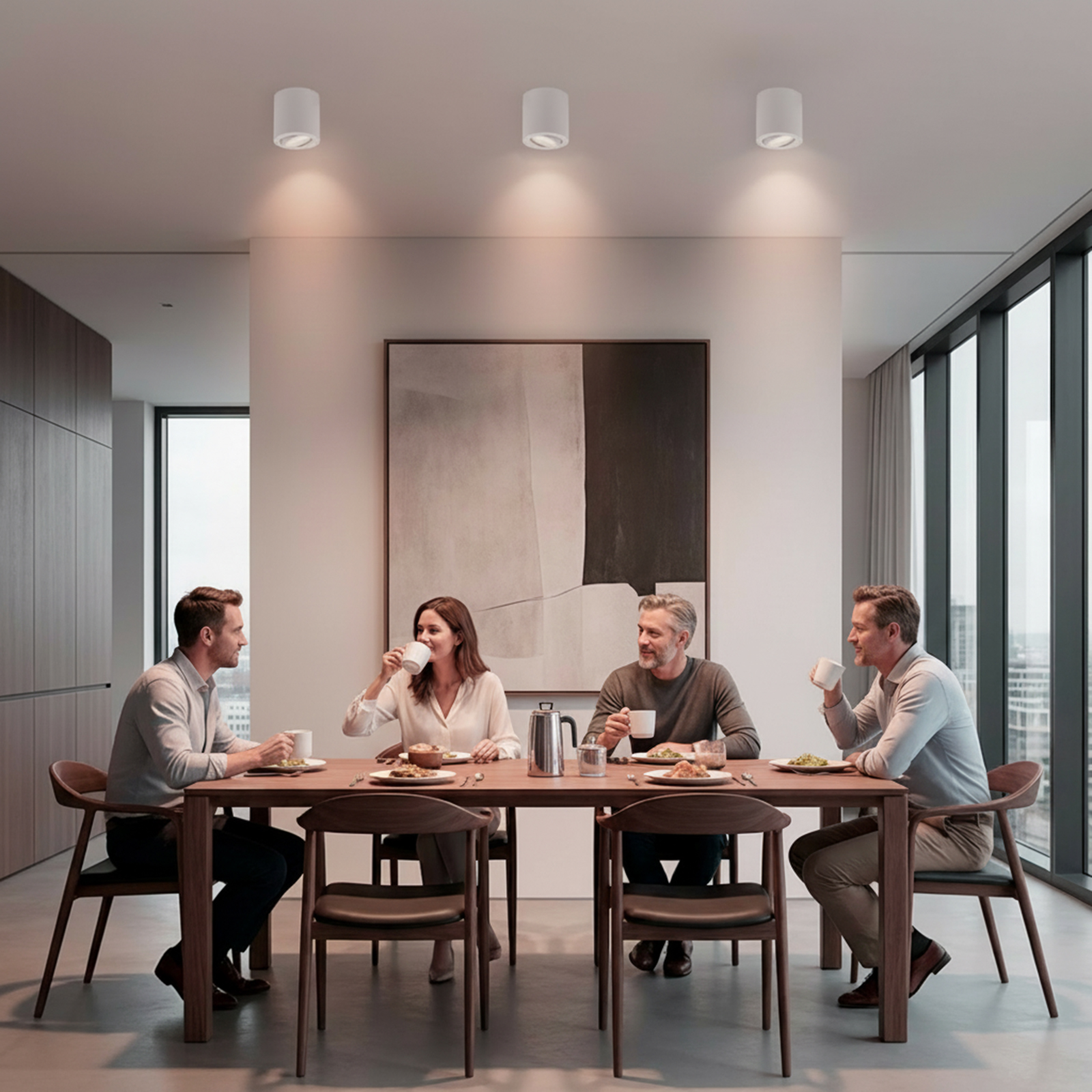 Oprawa Natynkowa HALOGENOWA Spot Tuba Ruchoma GU10 Okrągła Biała 84mm AMAT-M LUMILED - obszar zastosowań