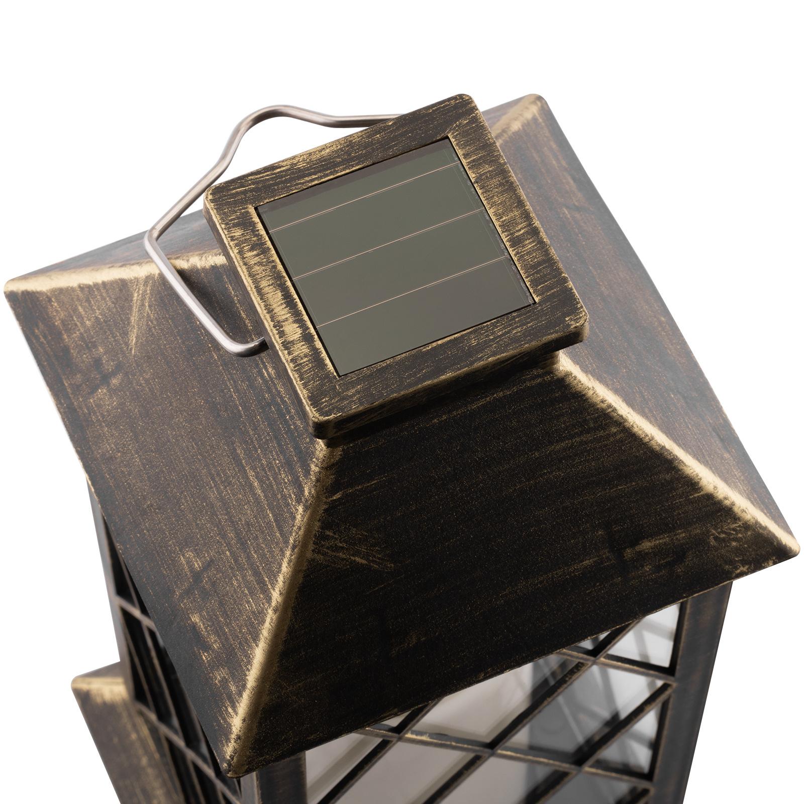 Lampa Solarna Ogrodowa LED Stojąca Latarnia LIRIO 2 IP44 Wisząca Patyna Latarenka LUMILED - druga cecha produktu
