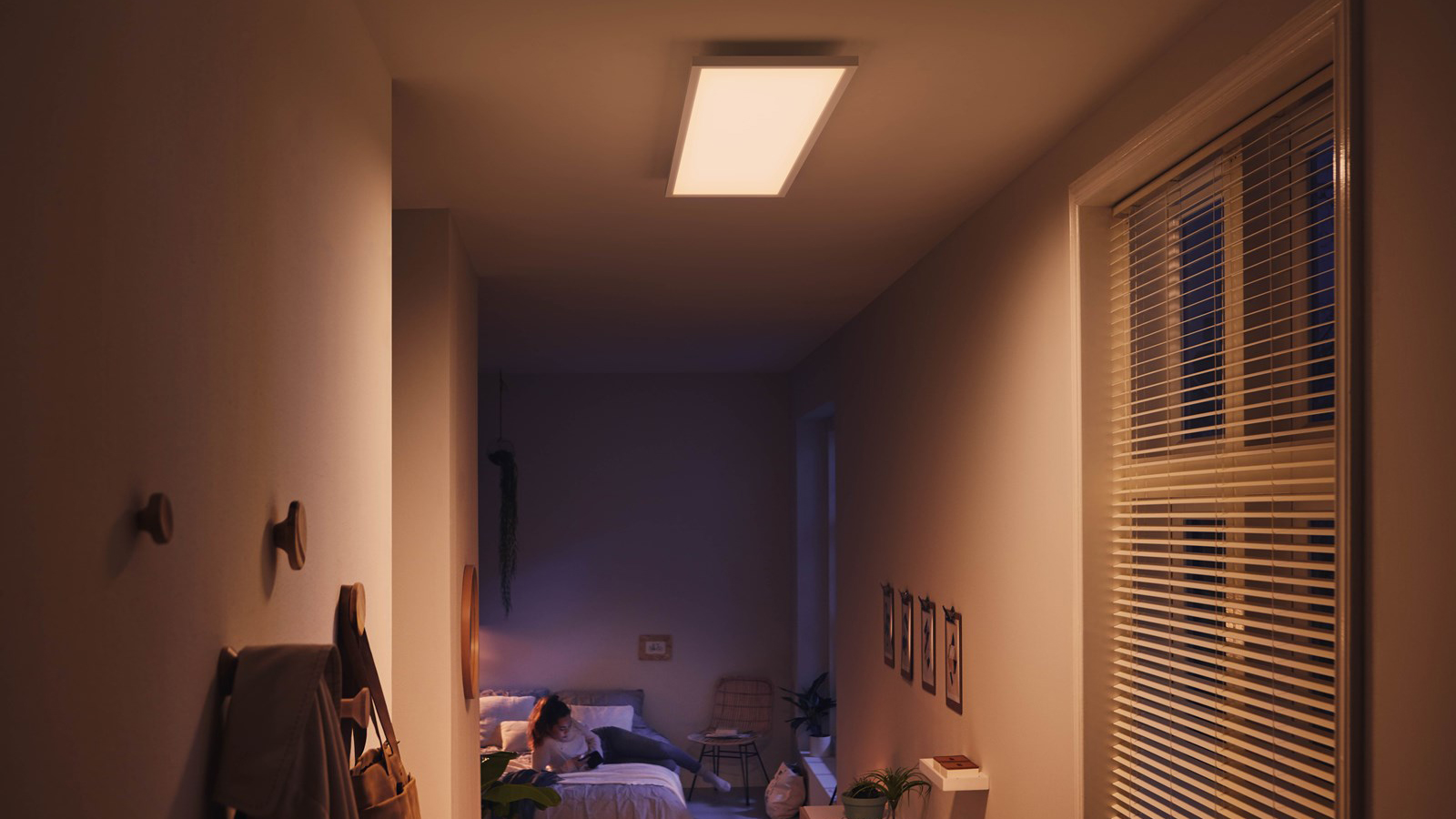 Panel LED Lampa Sufitowa Natynkowa 120x30 cm 46.5W 3750lm IP20 White Ambiance TW Biała Inteligentna SMART Zigbee Bluetooth Aurelle Philips HUE - trzecia cecha produktu