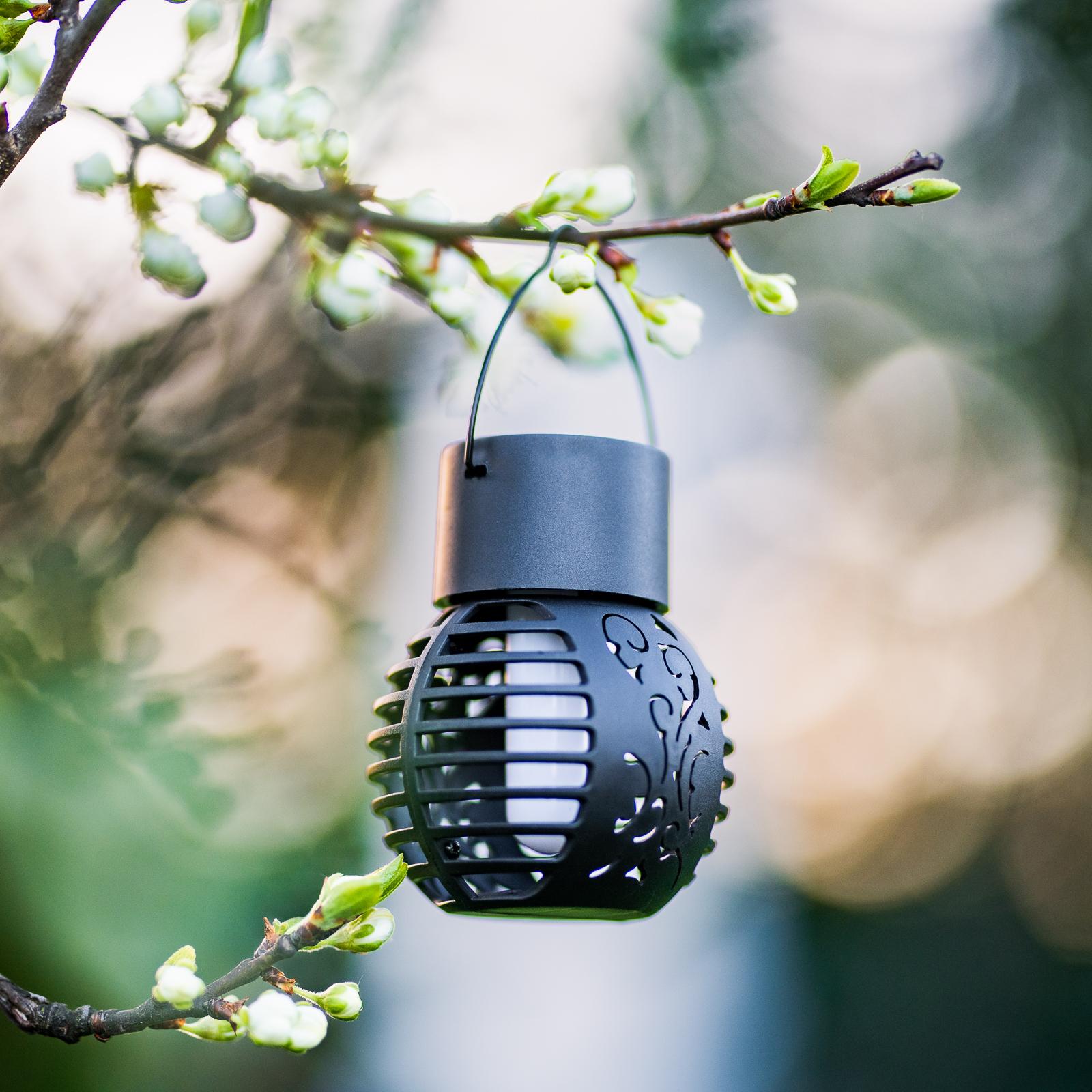 Lampa Solarna LED Lampion Kulka Latarenka Ogrodowa IP44 1800K LUMILED - aranżacja