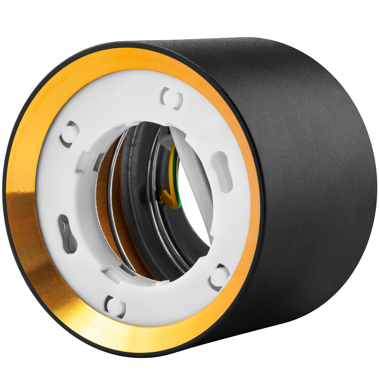 Oprawa HALOGENOWA Natynkowa SUNLA Tuba Gx53 LED Spot Kinkiet Sufitowa Walec Czarno - Złoty LUMILED - pierwsza cecha produktu