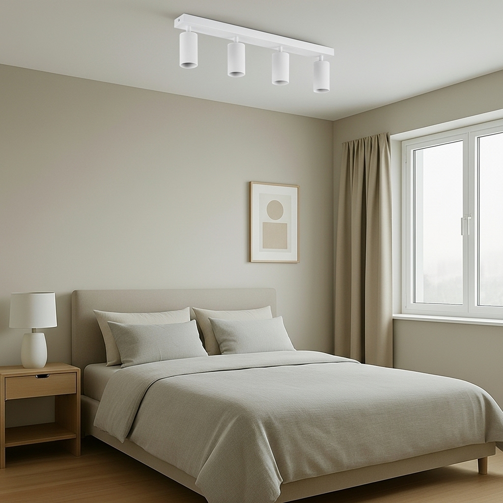 Lampa Sufitowa SPOT TUBA Reflektor Oprawa Halogenowa 4x GU10 TABULA LUMILED - obszar zastosowań