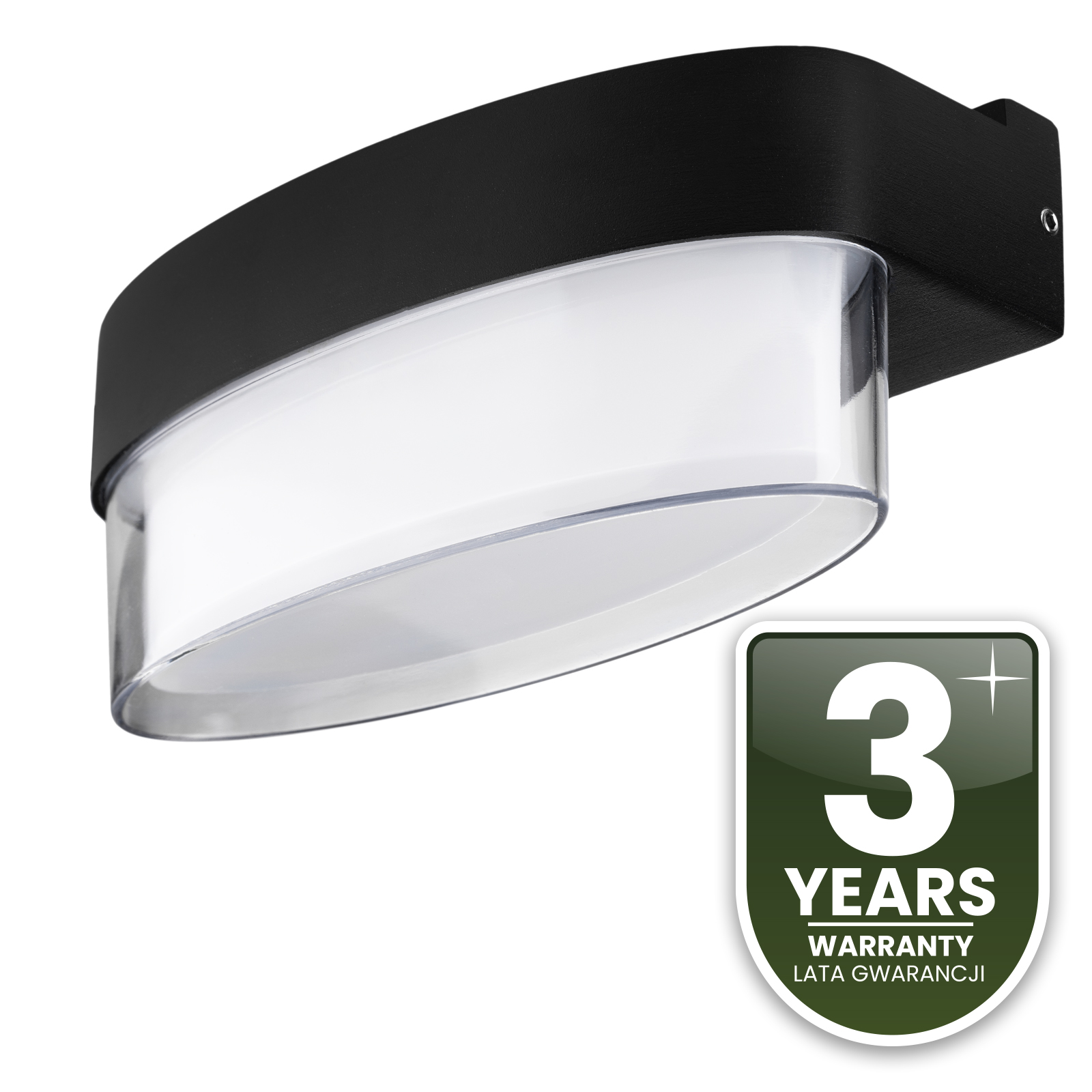 Lampa Elewacyjna LED Zewnętrzna Ścienna Kinkiet Ogrodowy Ciepła 4000K 5W IP54 SEVIA Czarna LUMILED - trzecia cecha produktu