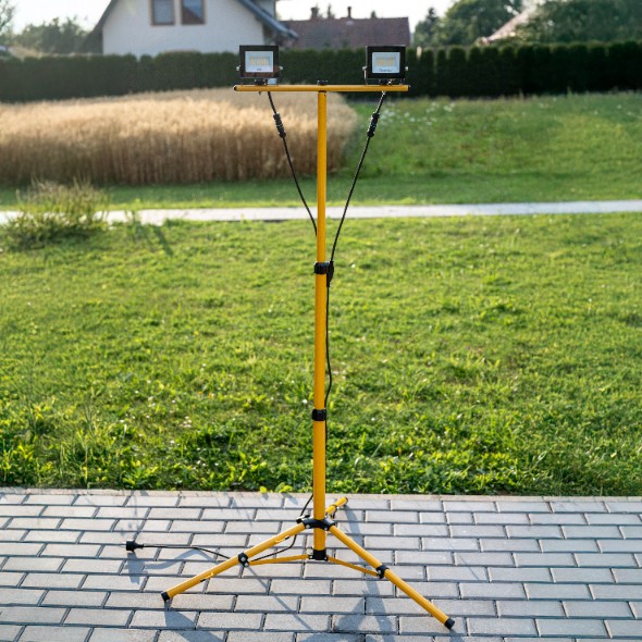 Naświetlacz Zestaw LED Lampa 2x 20W Robocza Statyw Budowlany 6500K - druga cecha produktu