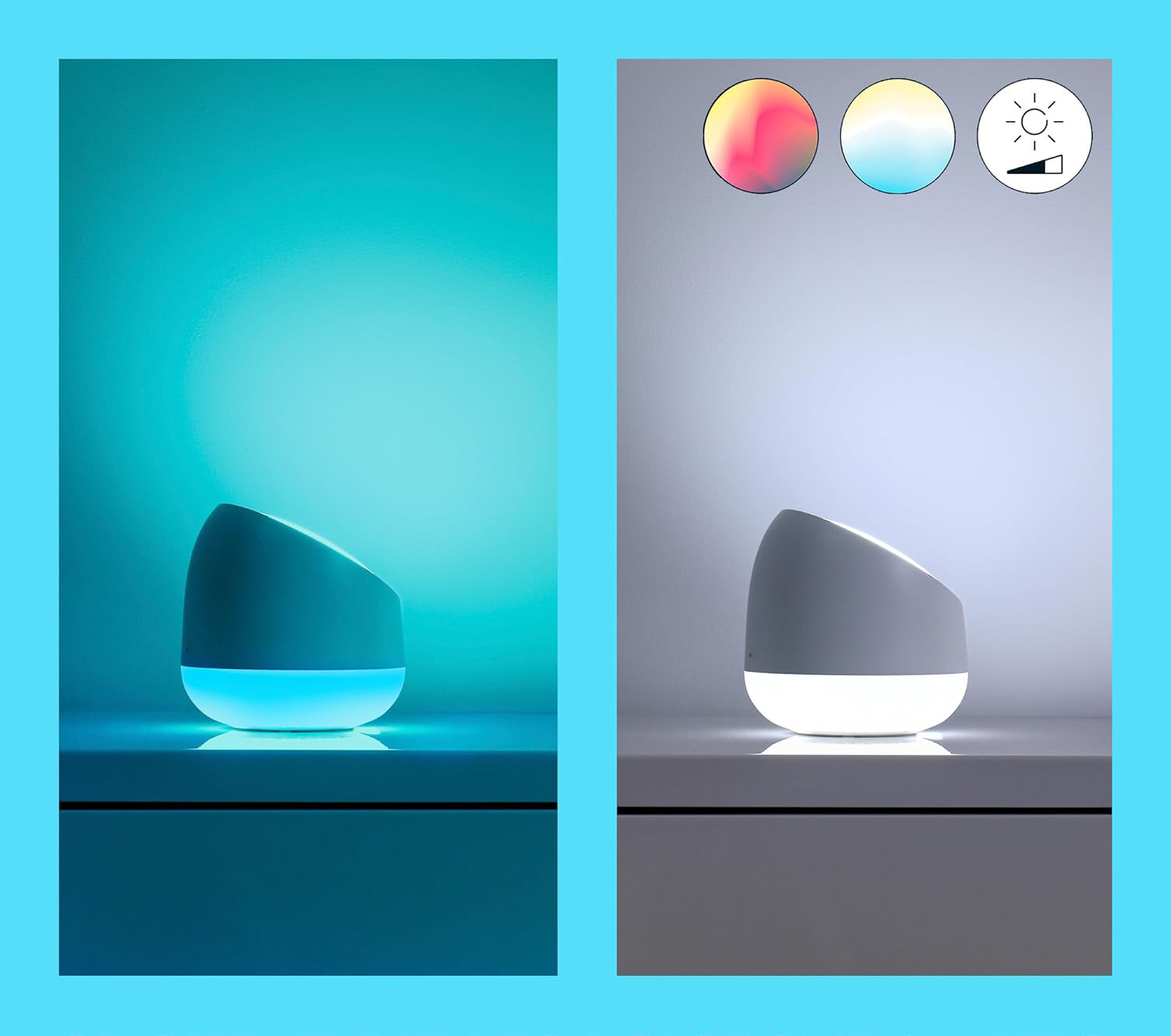 Lampka Biurkowa LED Nocna 9W 620lm 2200-6500K RGB + TW 13.5cm Inteligentna SMART WiFi Bluetooth Aplikacja Squire WiZ - druga cecha produktu