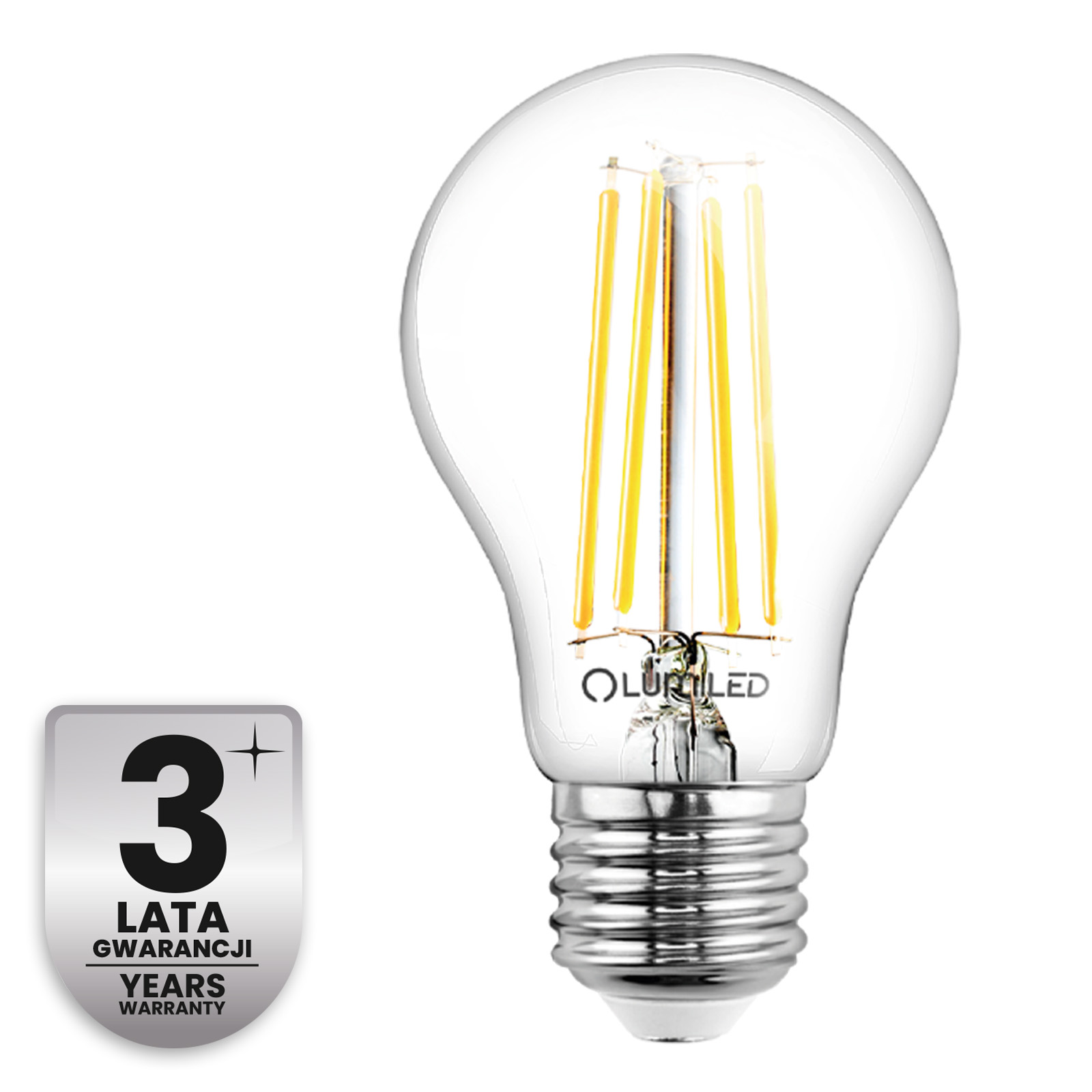 6x Żarówka LED E27 A60 4,9W 1055lm = 75W 2700K Ciepła 360° Filament KLASA A LUMILED - czwarta cecha produktu