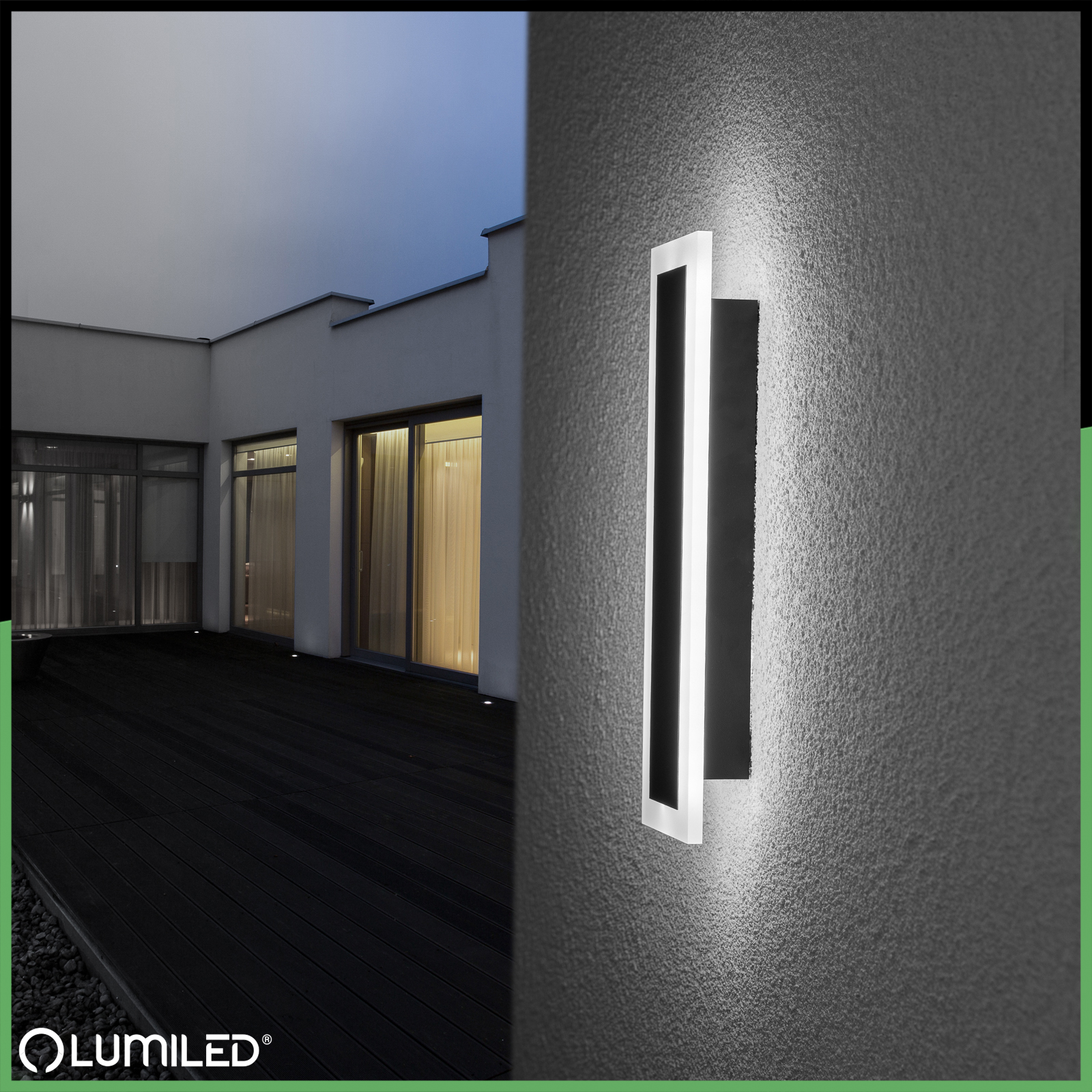 Lampa Ogrodowa LED Natynkowa OLIO Kinkiet Elewacyjny Ścienny 9W 4000K 30cm IP65 LUMILED - obszar zastosowań