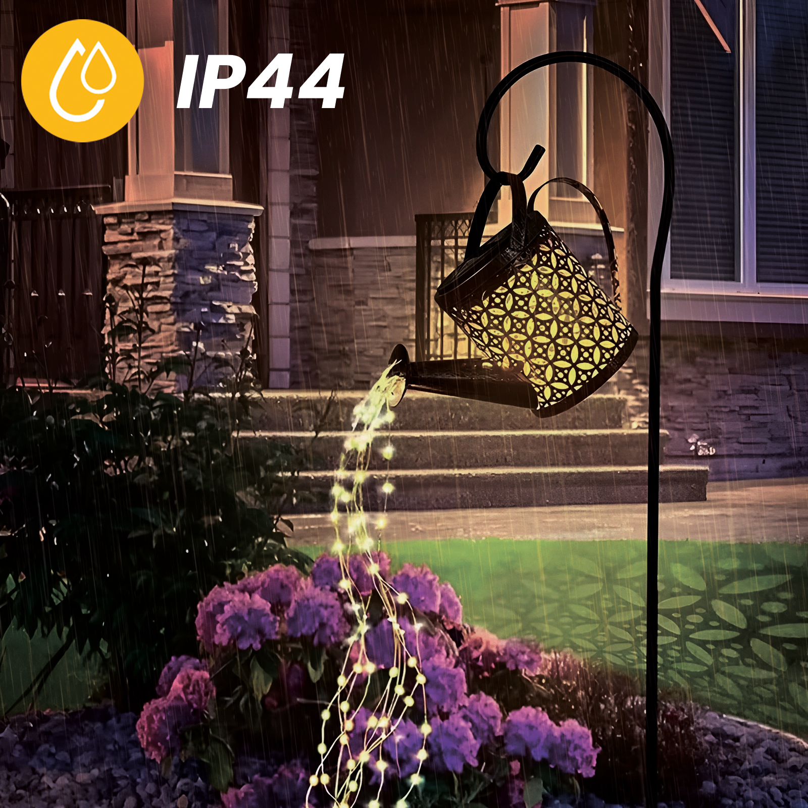 Lampa Ogrodowa LED Solarna Wbijana Konewka ROSA Miedziana IP44 3000K LUMILED - czwarta cecha produktu