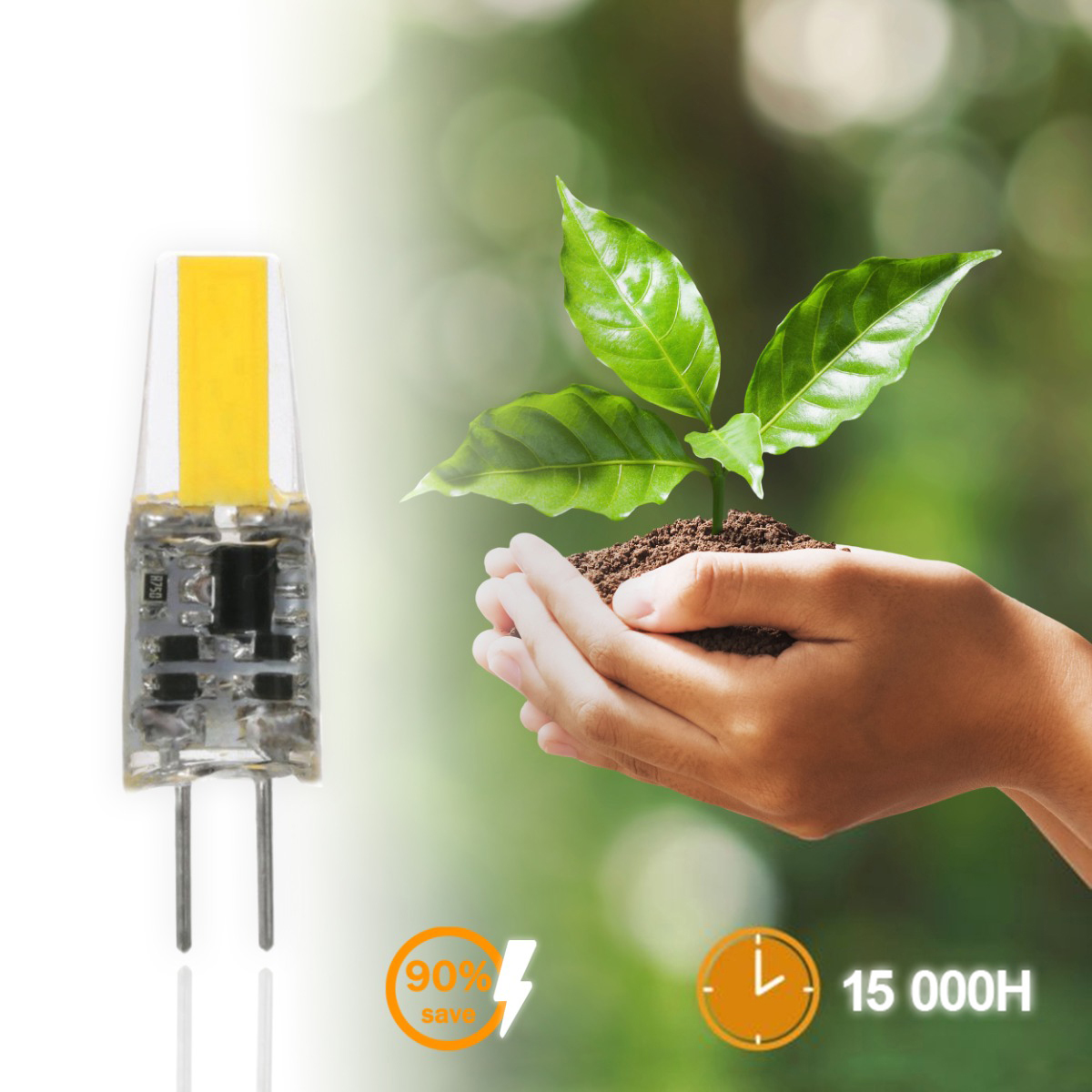 Żarówka LED G4 Kapsułka 3W = 30W 330lm 6500K Zimna 360° 12V FILAMENT LUMILED - druga cecha produktu